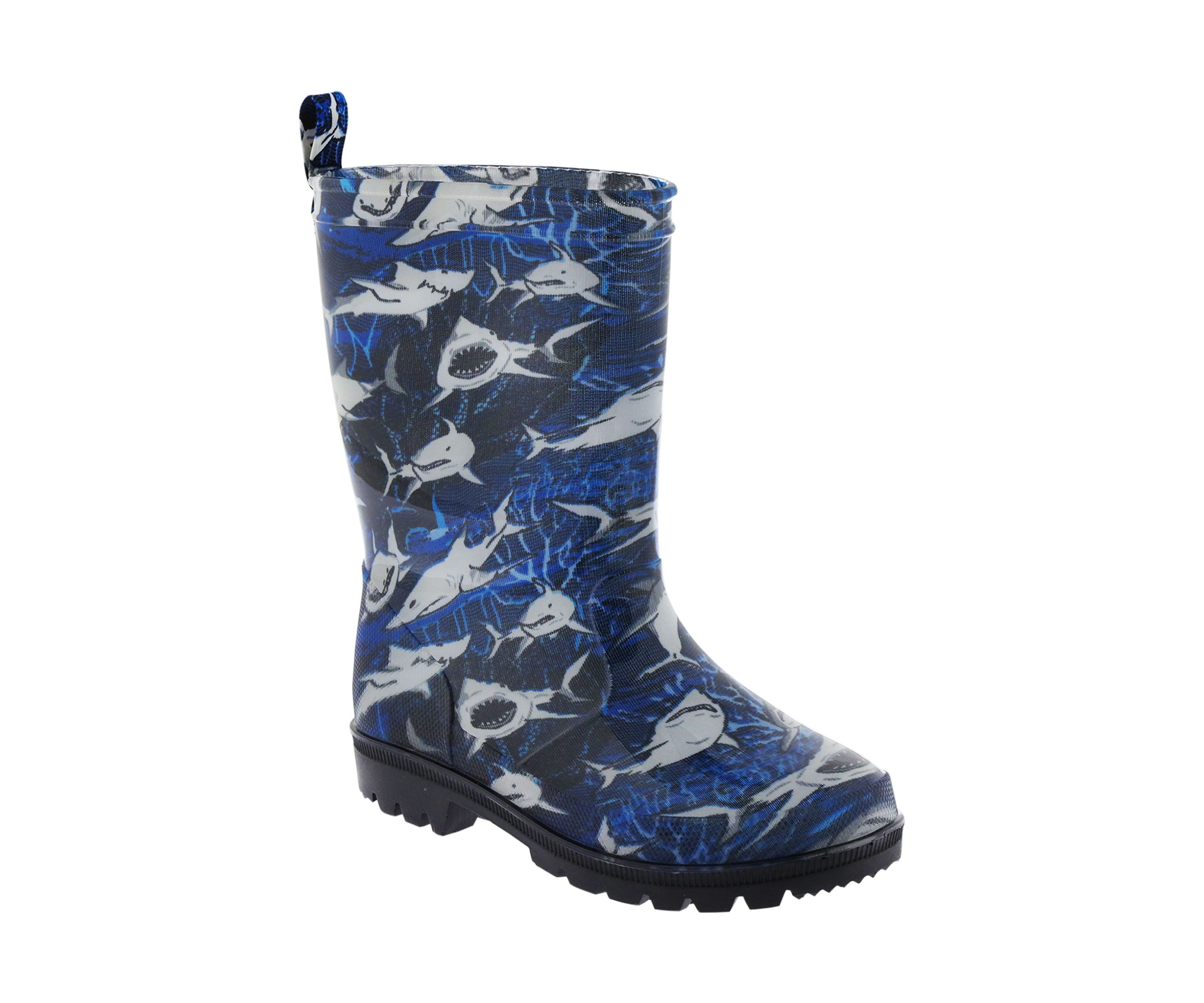 Youth Boys Underwater Sharks Rainboots