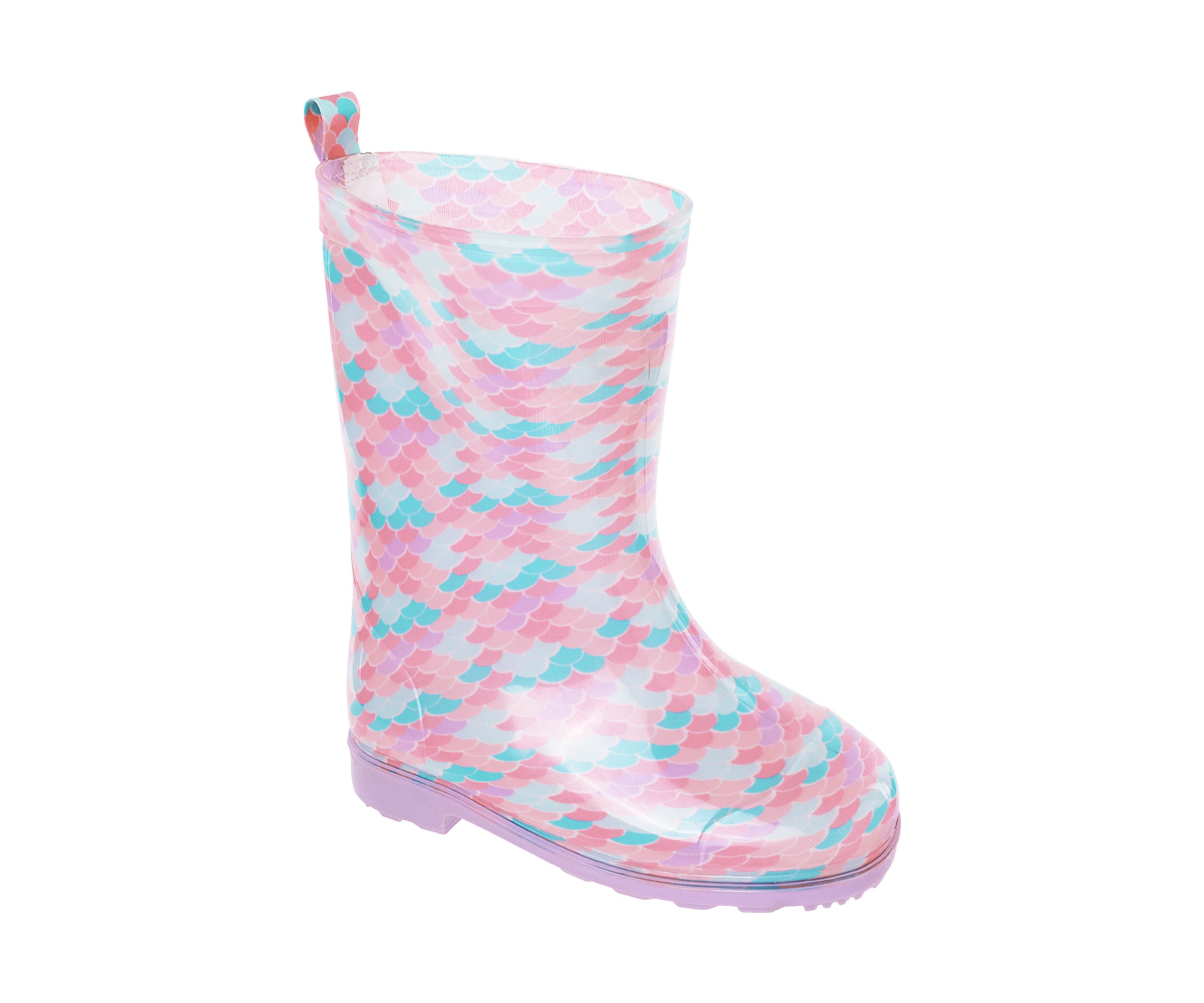 Youth Girls Shiny Mermaid Rainboots