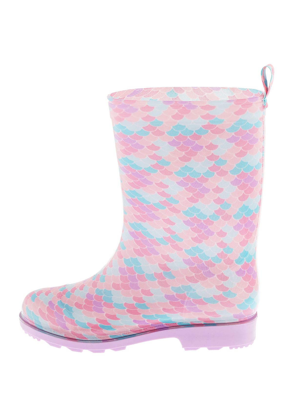 Youth Girls Shiny Mermaid Rainboots