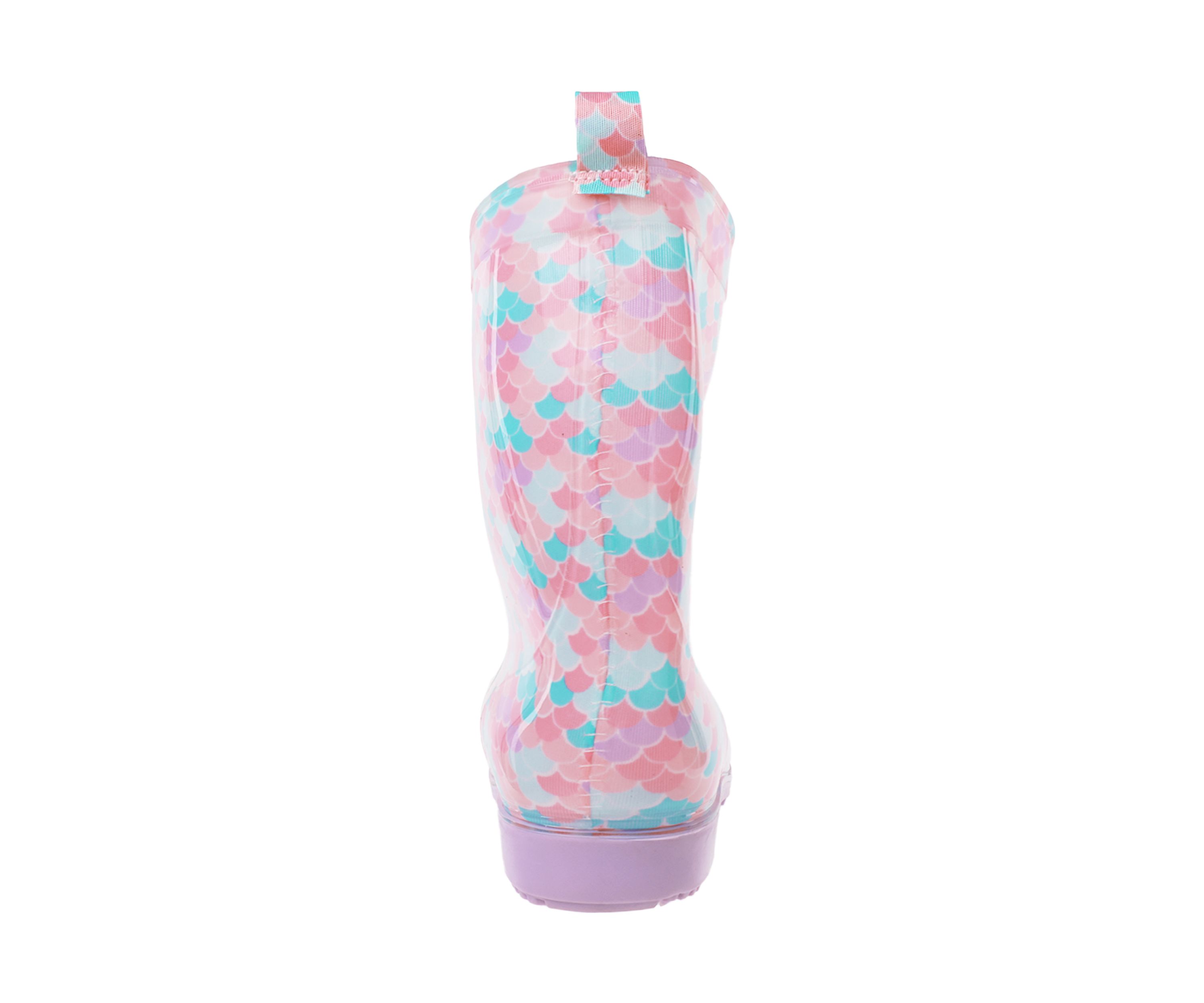 Youth Girls Shiny Mermaid Rainboots