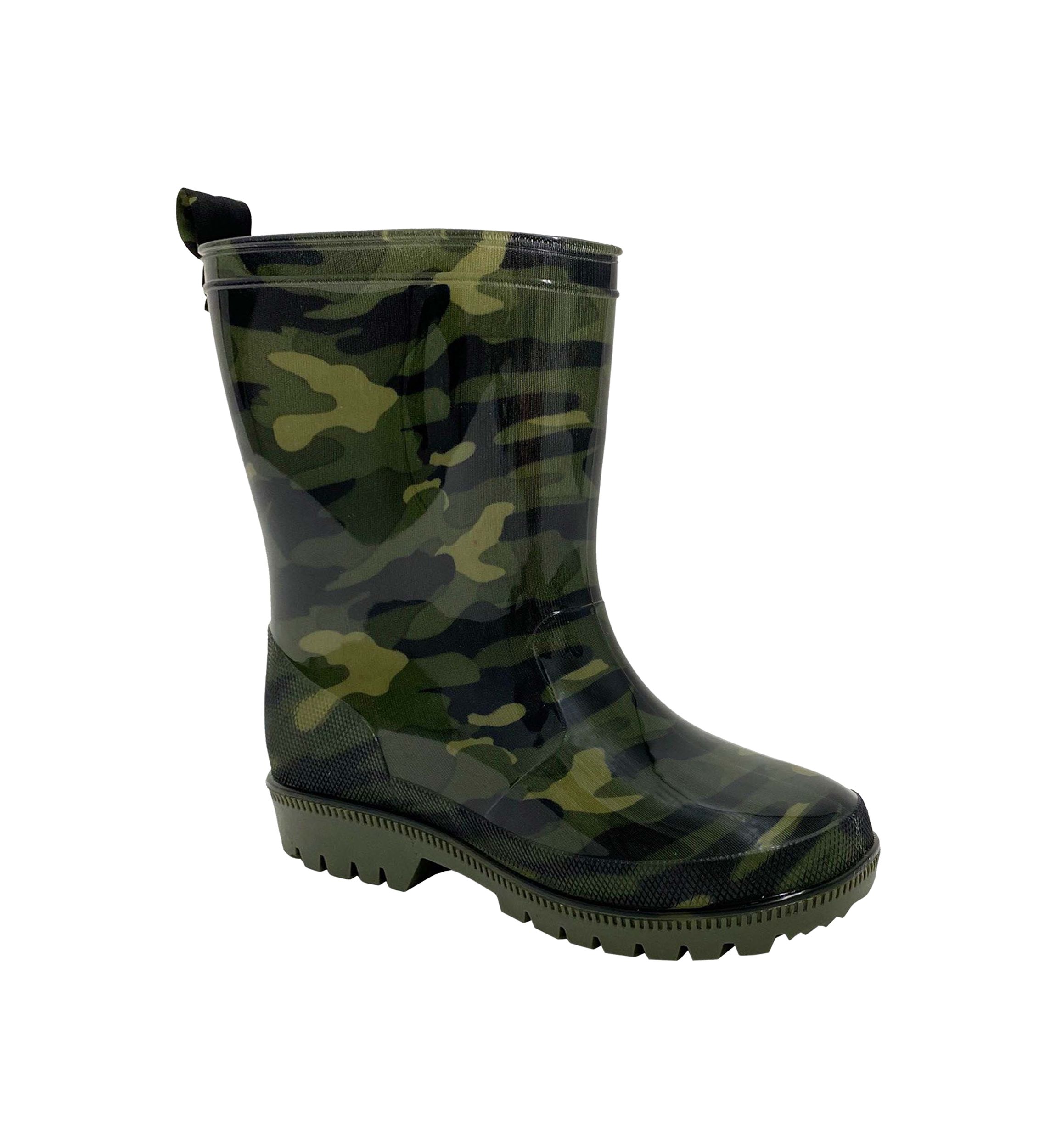 Youth Boys Camo Rain Boots