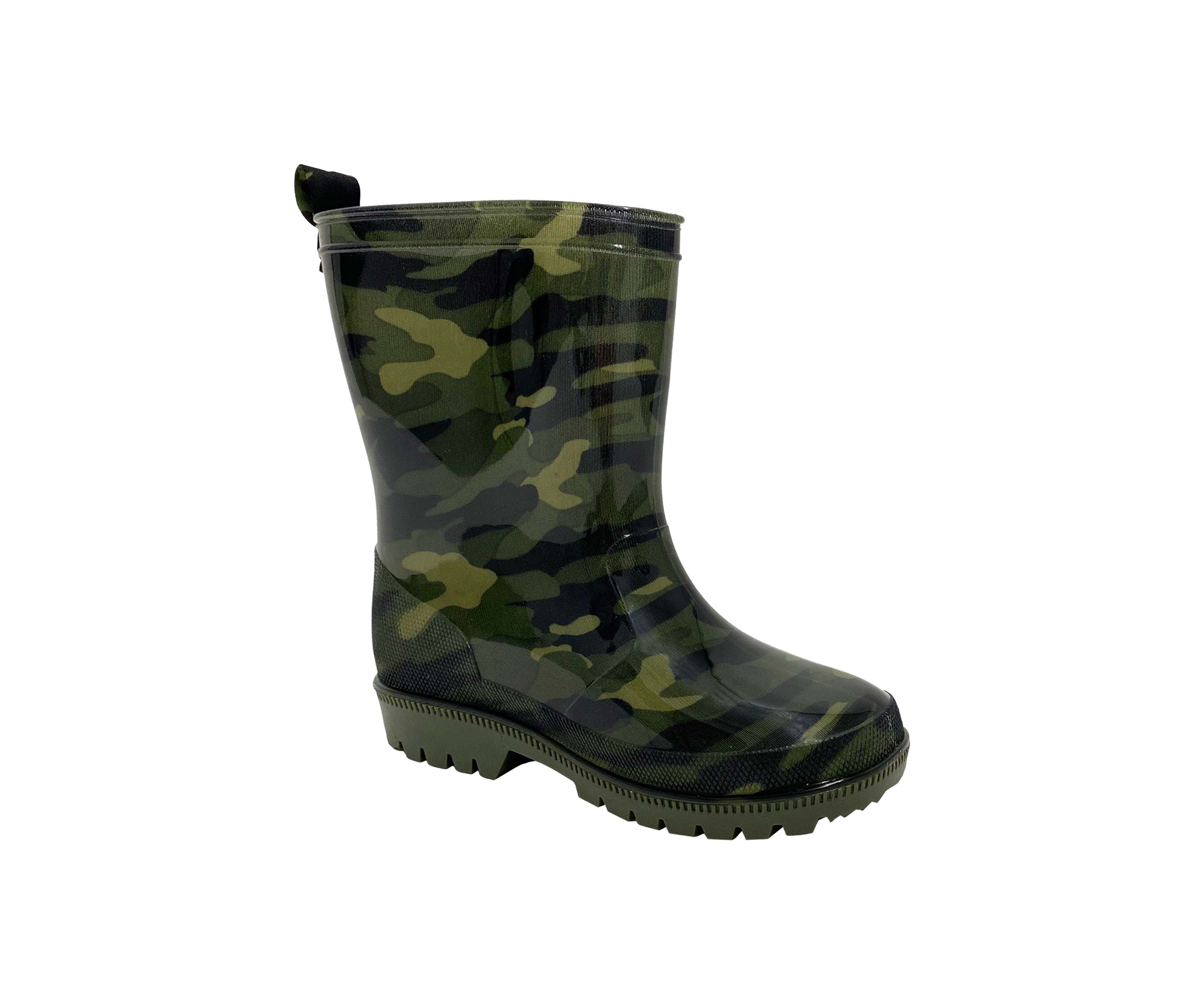 Youth Boys Camo Rain Boots