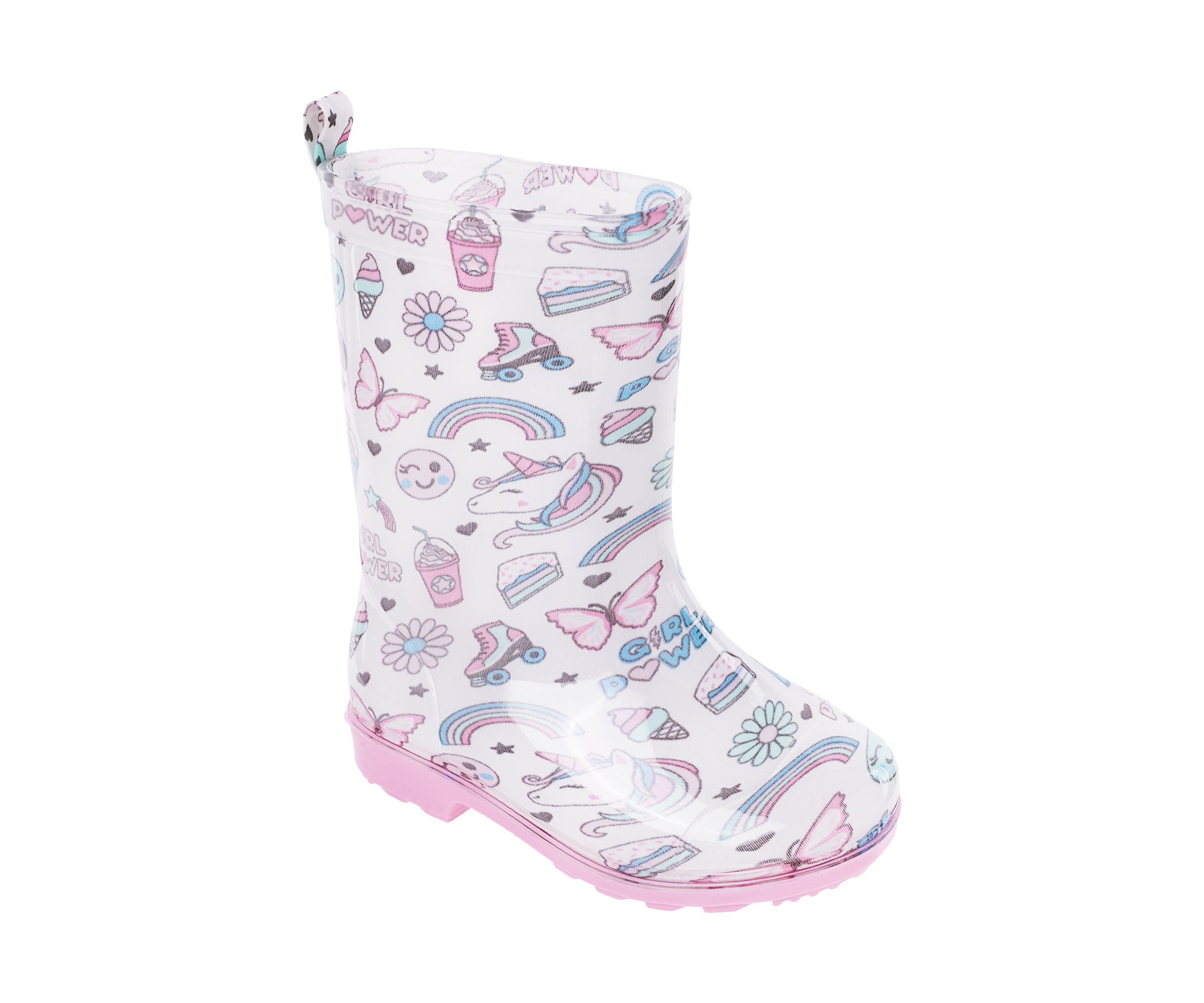 Youth Girls Jelly Printed Rainboots