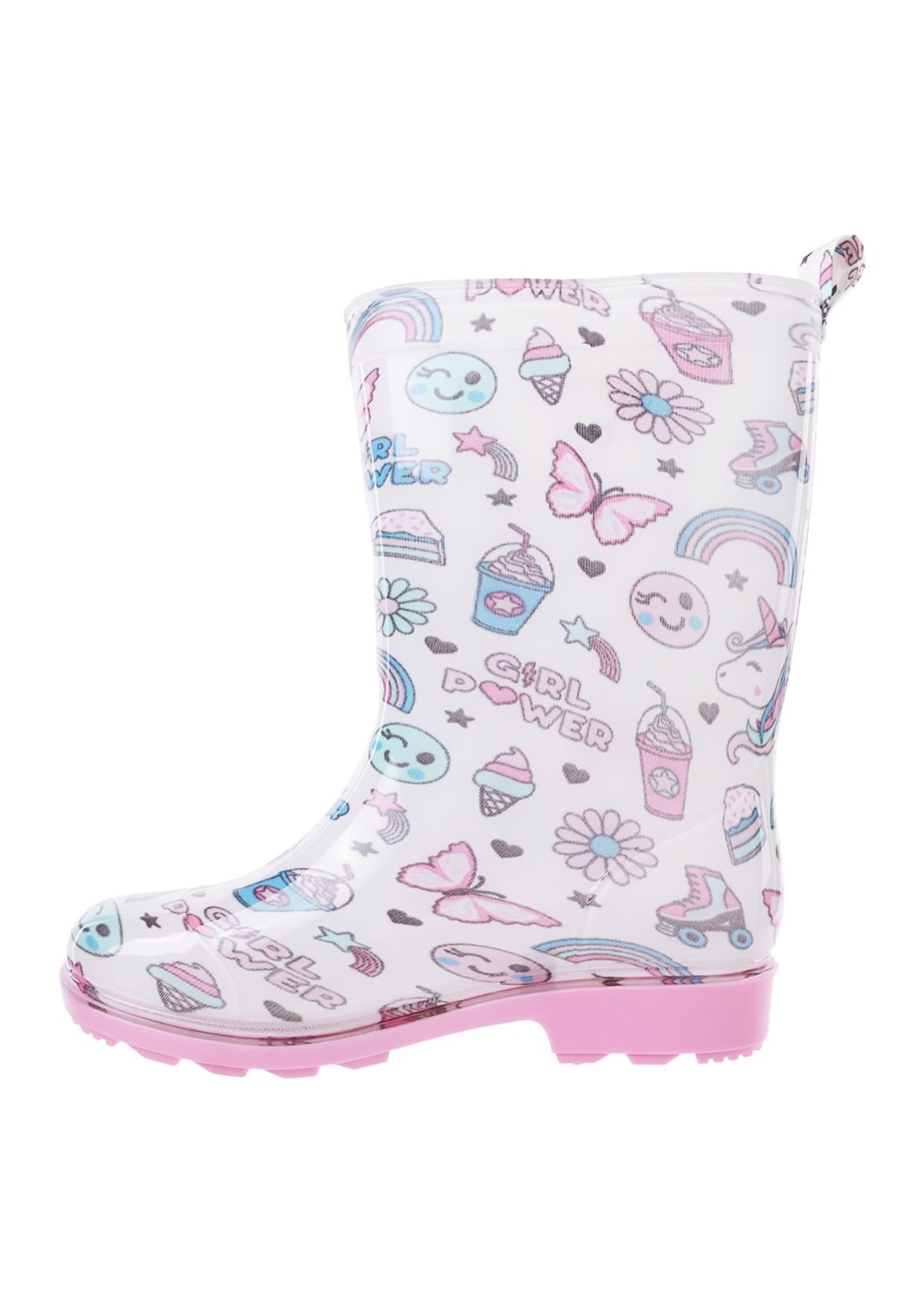 Youth Girls Jelly Printed Rainboots