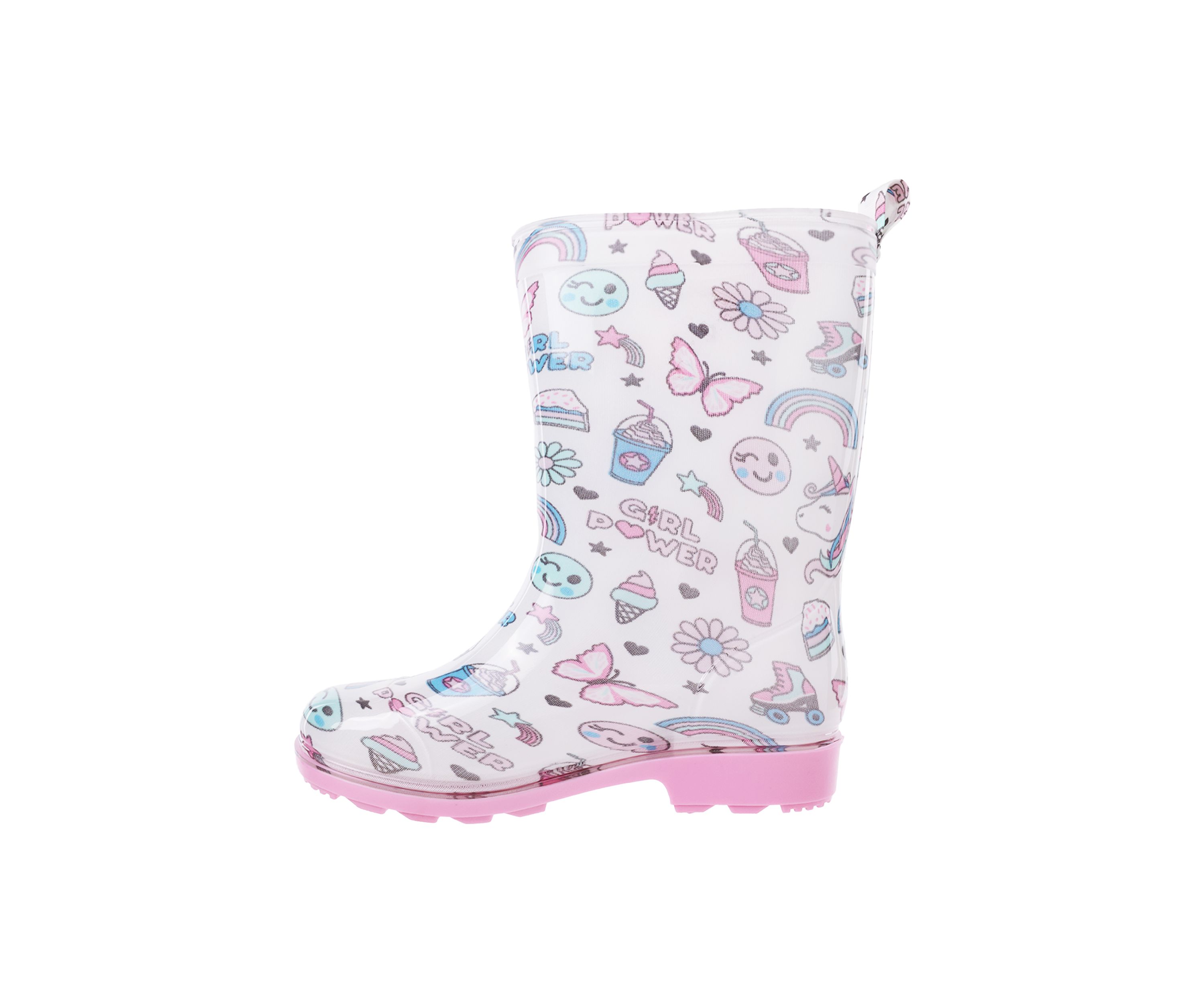Youth Girls Jelly Printed Rainboots