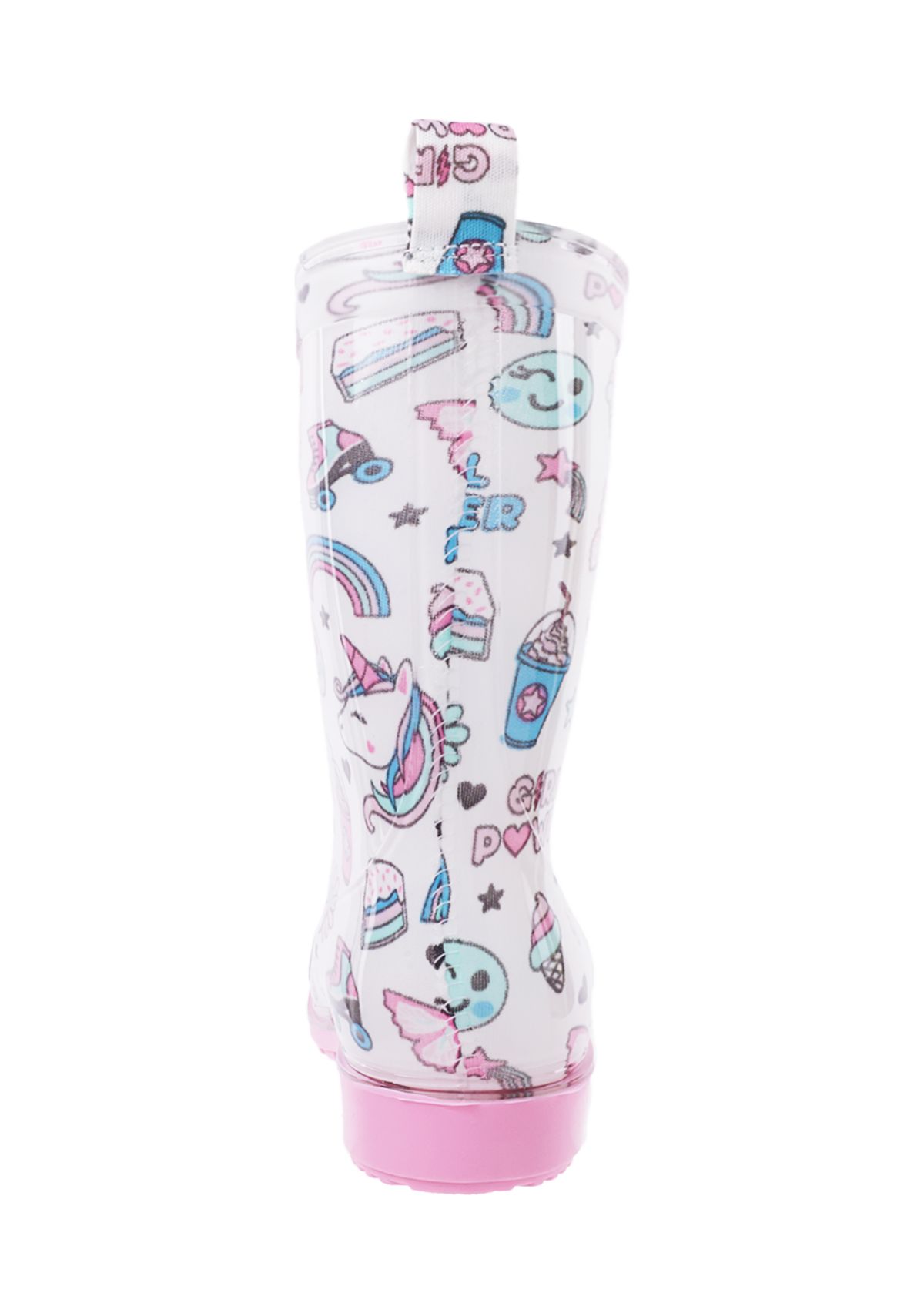 Youth Girls Jelly Printed Rainboots