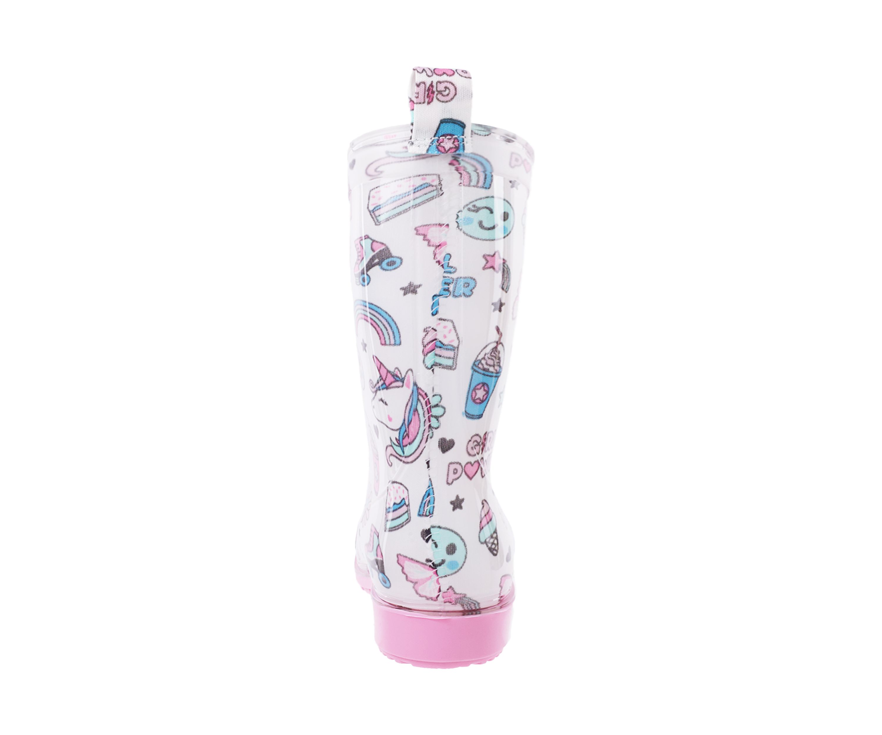 Youth Girls Jelly Printed Rainboots
