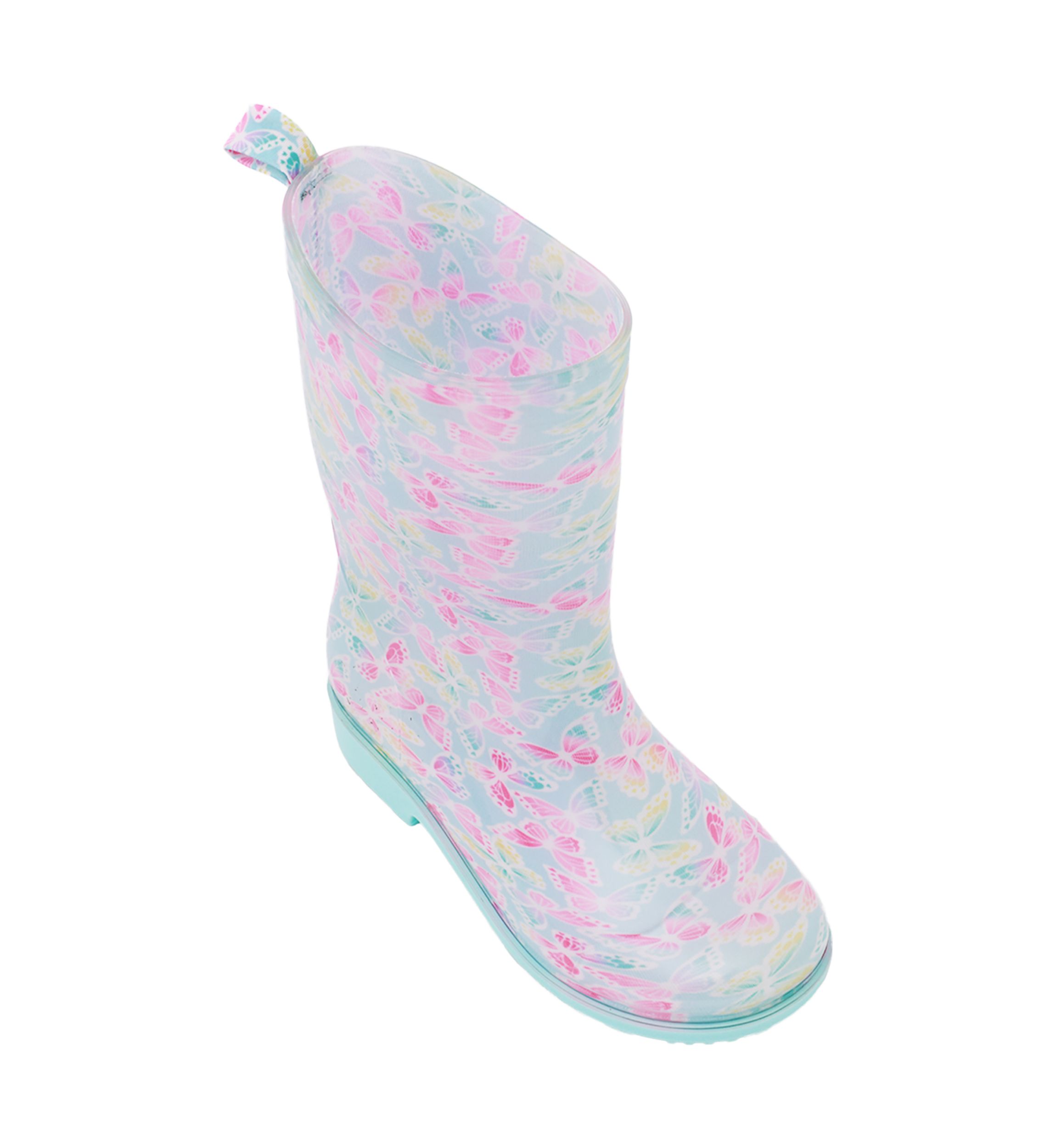 Big Kid Girls Ombré Butterfly Rainboots