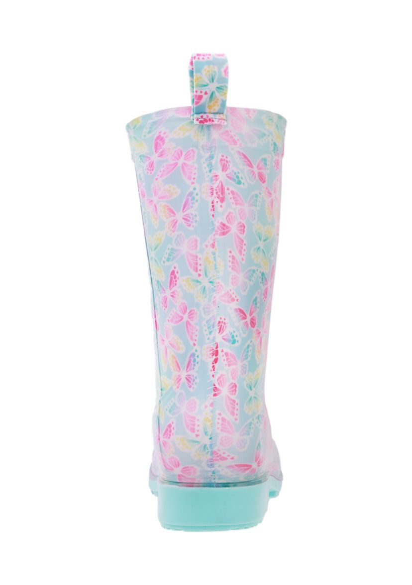 Big Kid Girls Ombré Butterfly Rainboots