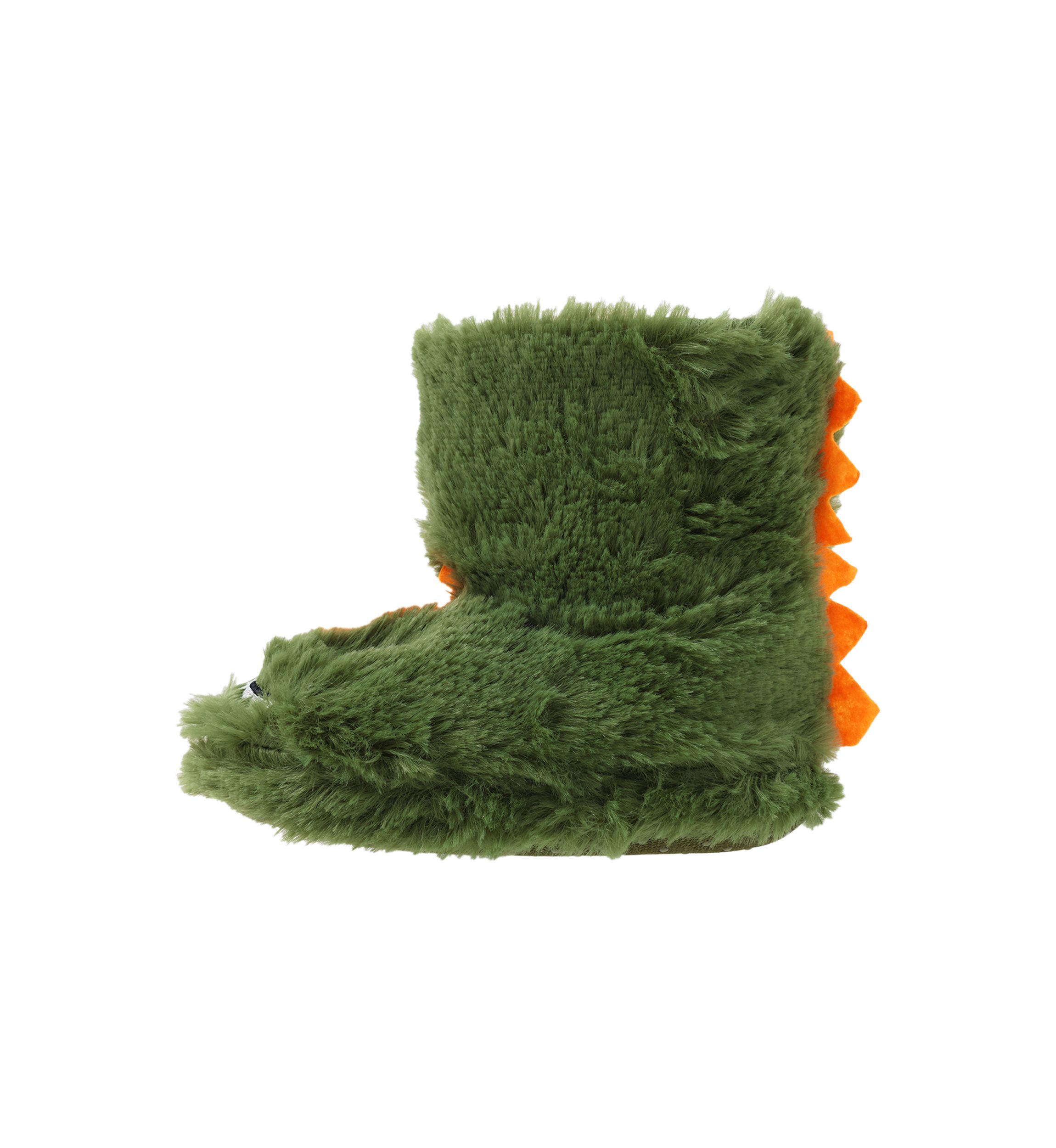 Toddler Boys Happy Dino Fur Slippers