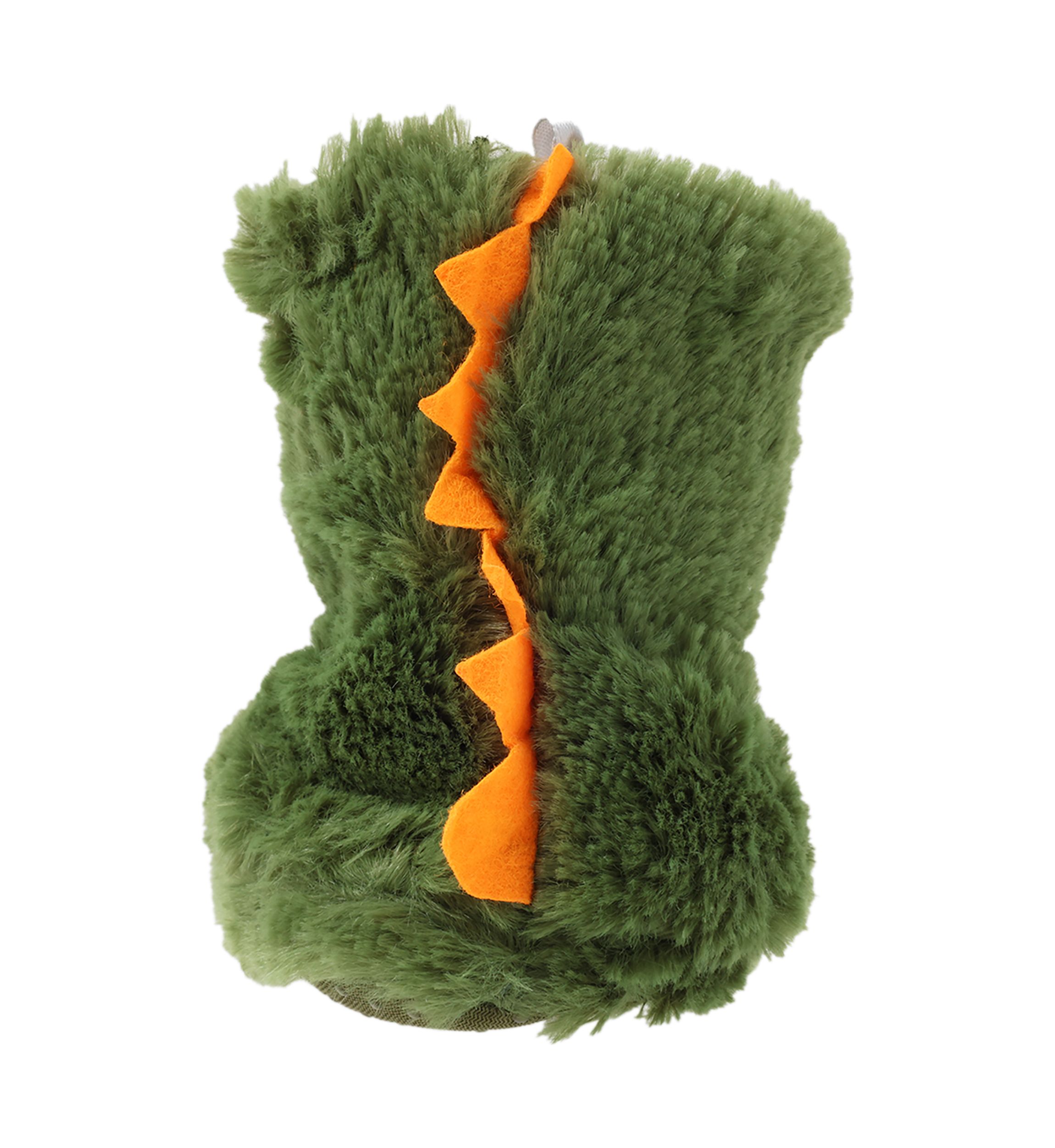 Toddler Boys Happy Dino Fur Slippers