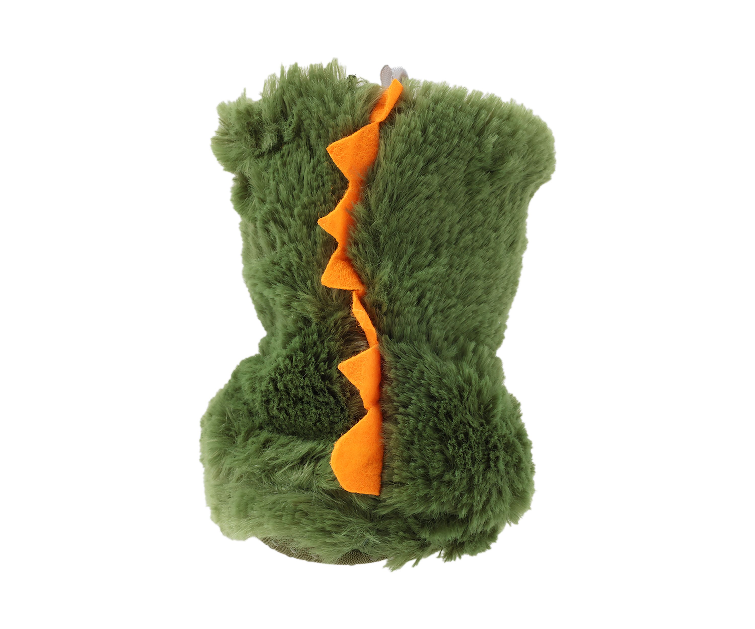 Toddler Boys Happy Dino Fur Slippers