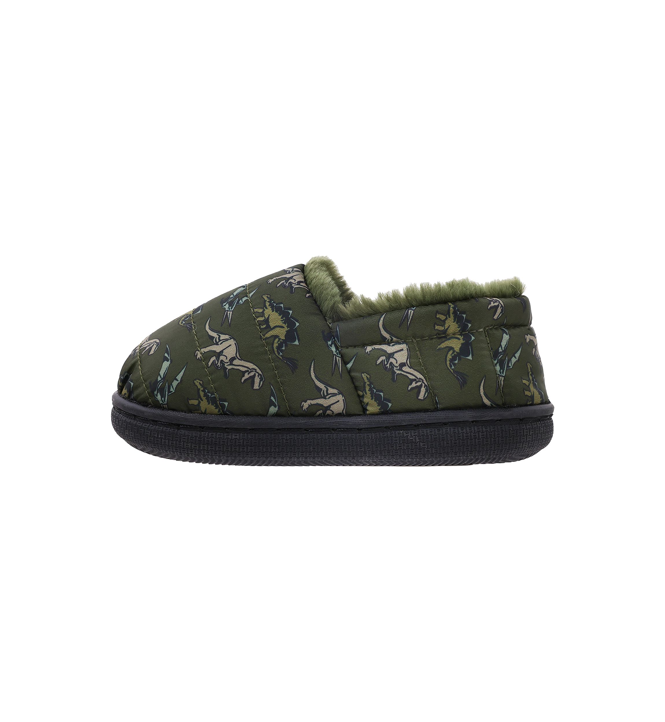Toddler Boys Dino Print Slippers