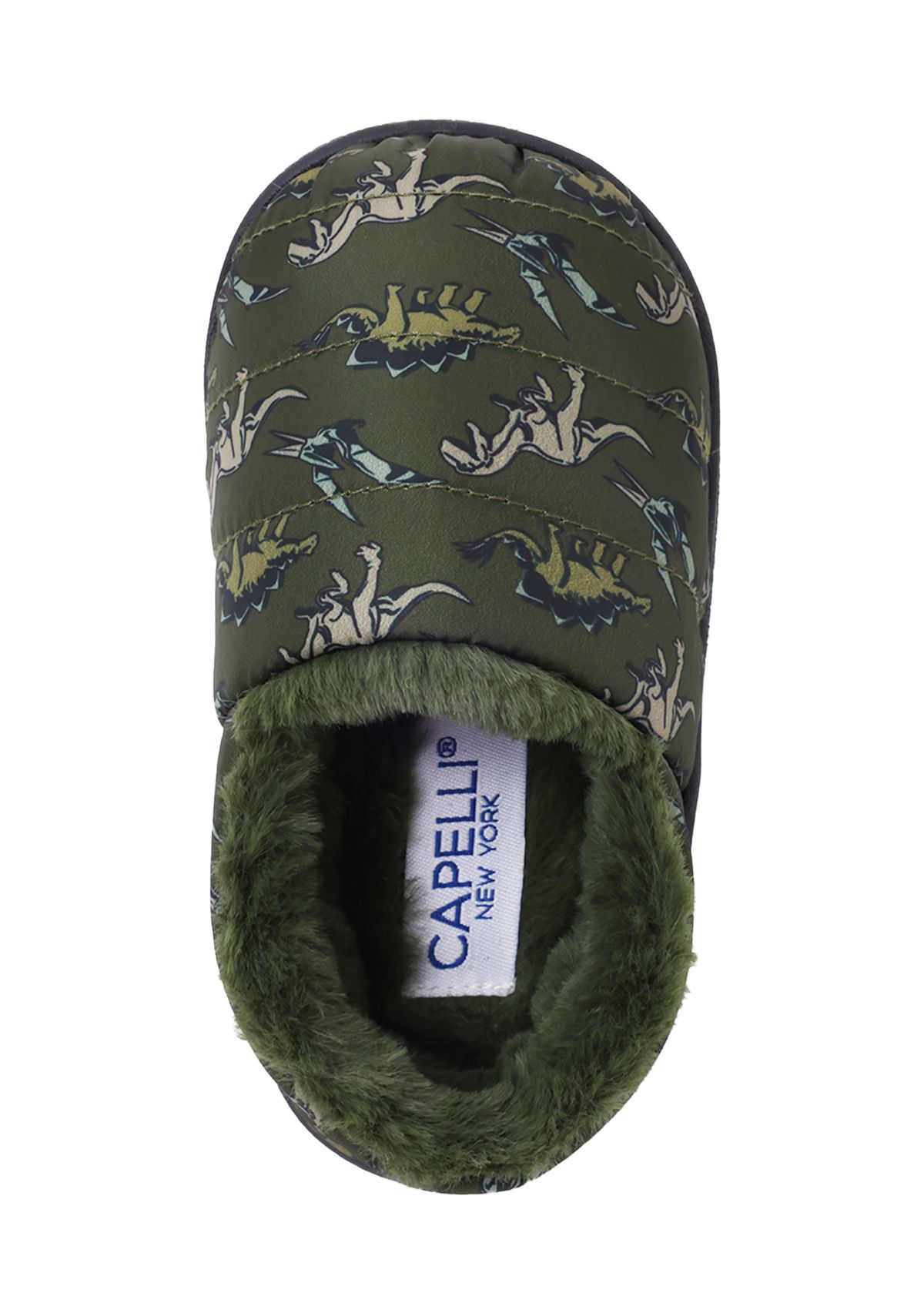 Toddler Boys Dino Print Slippers