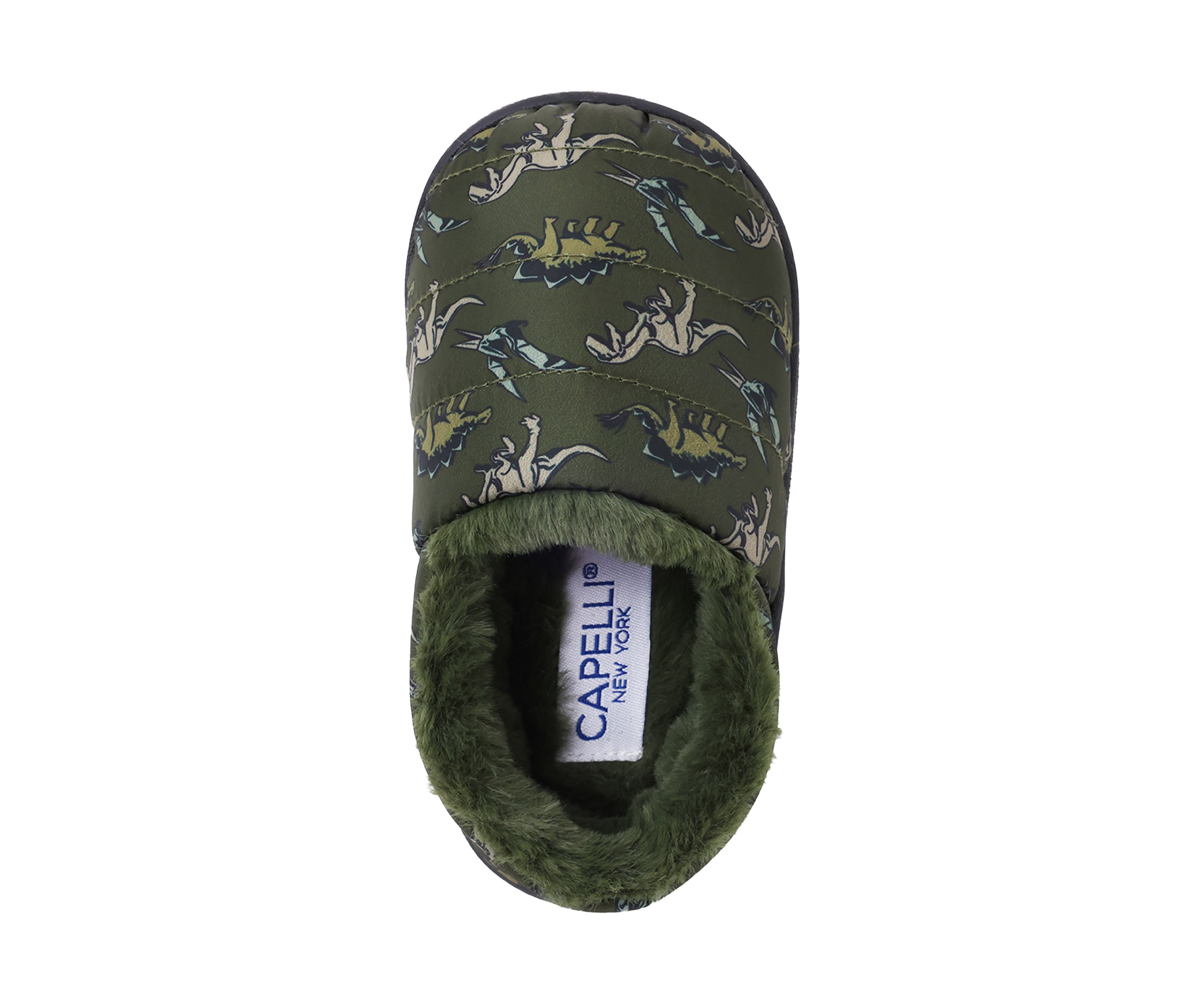 Toddler Boys Dino Print Slippers