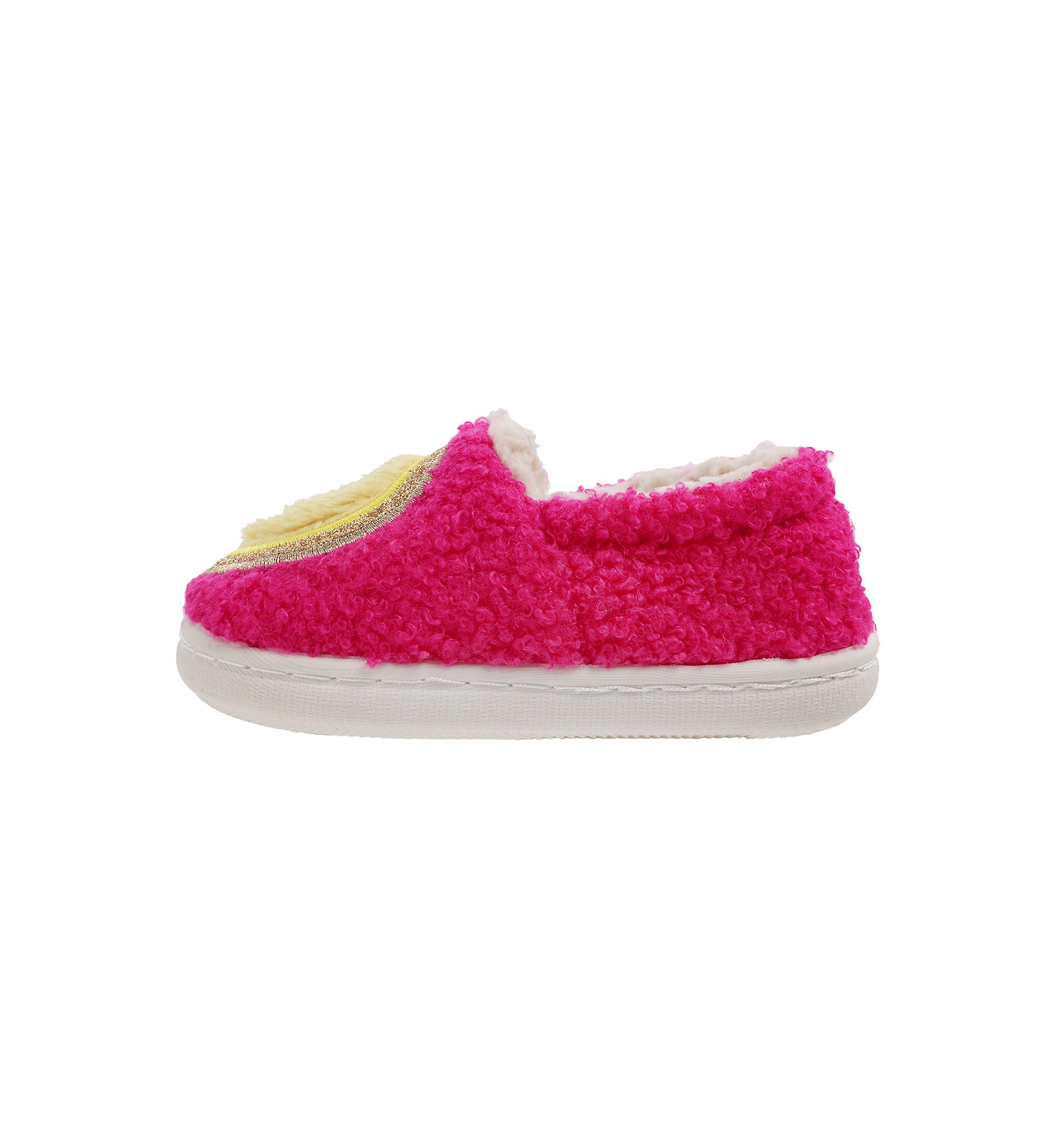 Toddler Girls Smiley Face Slippers