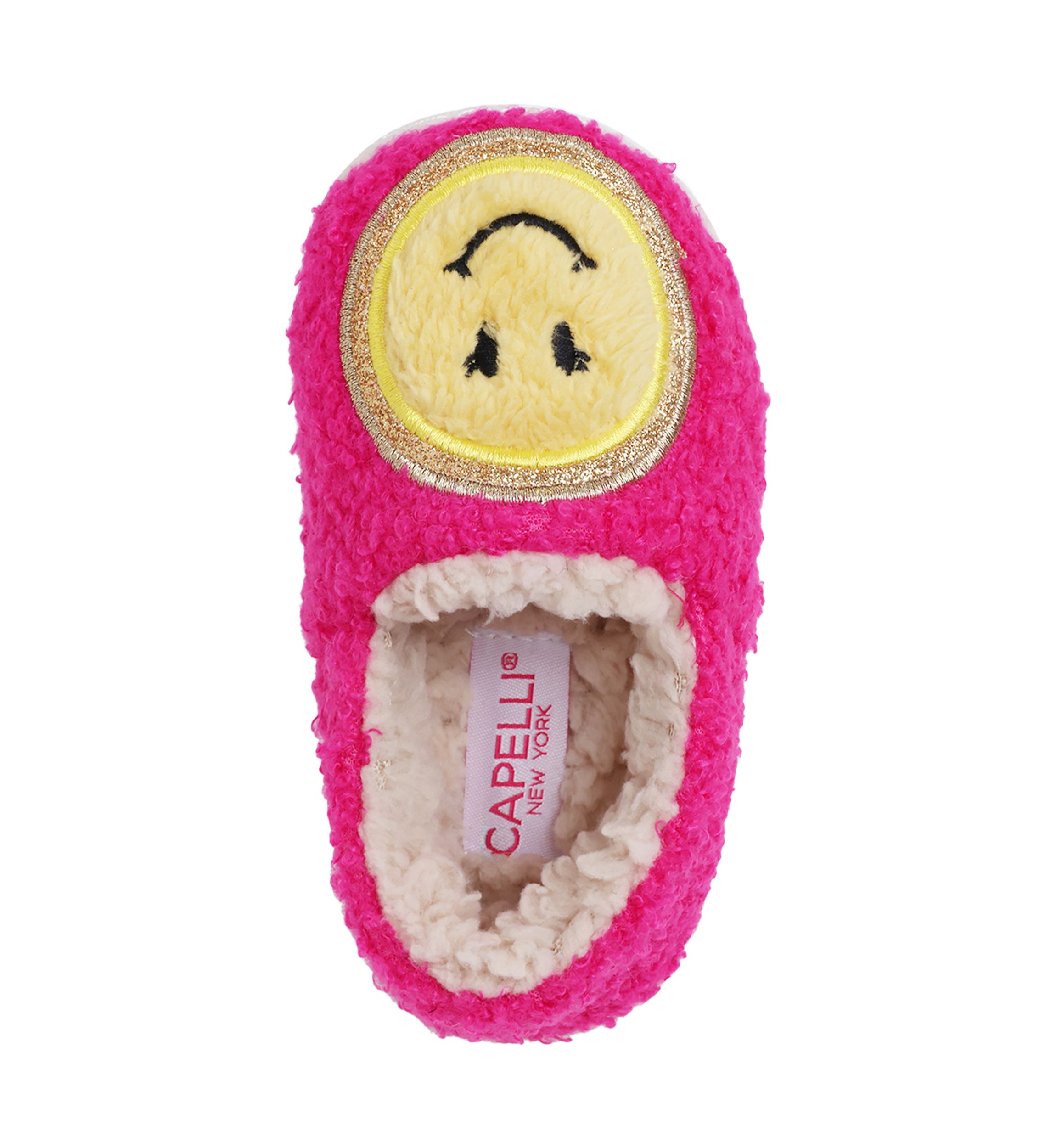Toddler Girls Smiley Face Slippers