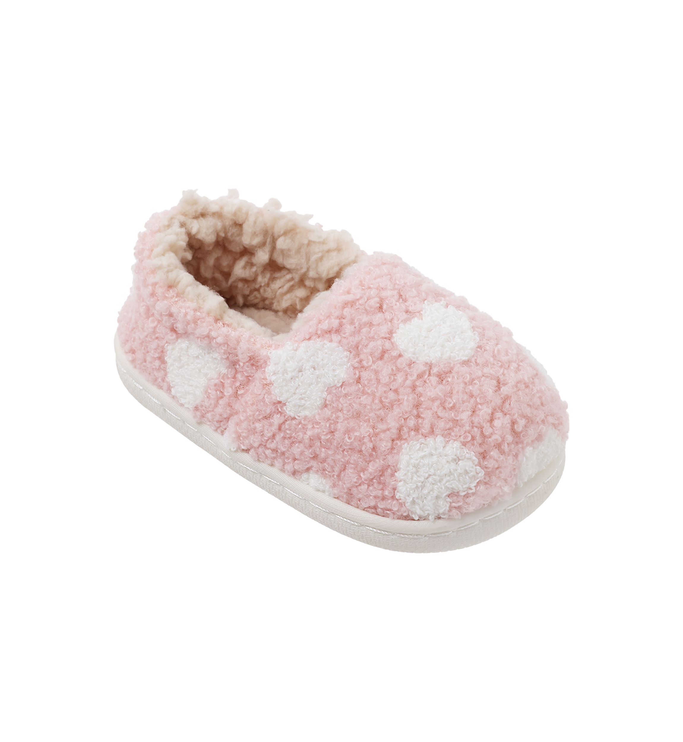 Toddler Girls Heart Cloud Slippers