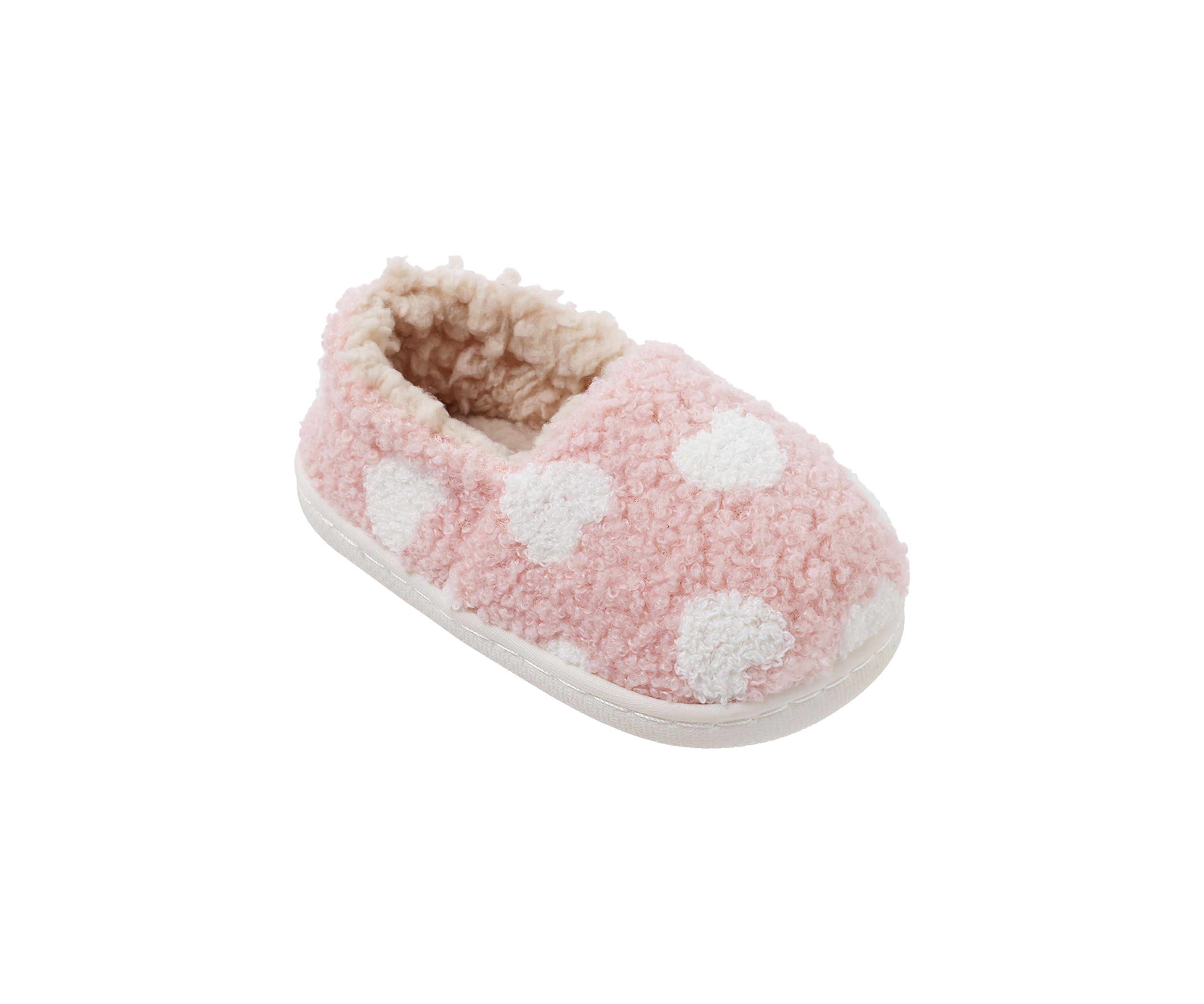 Toddler Girls Heart Cloud Slippers