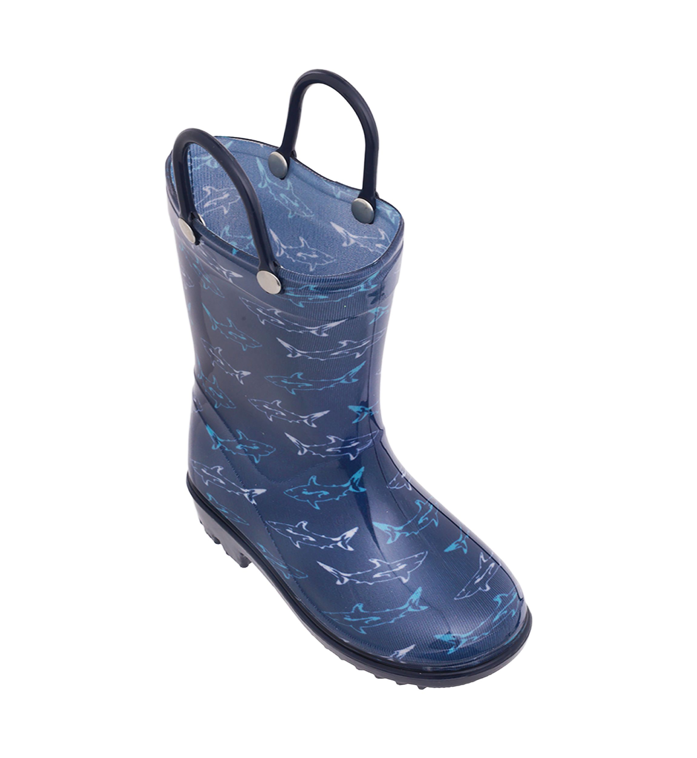 Little Kid Boys Shark Print Rainboots