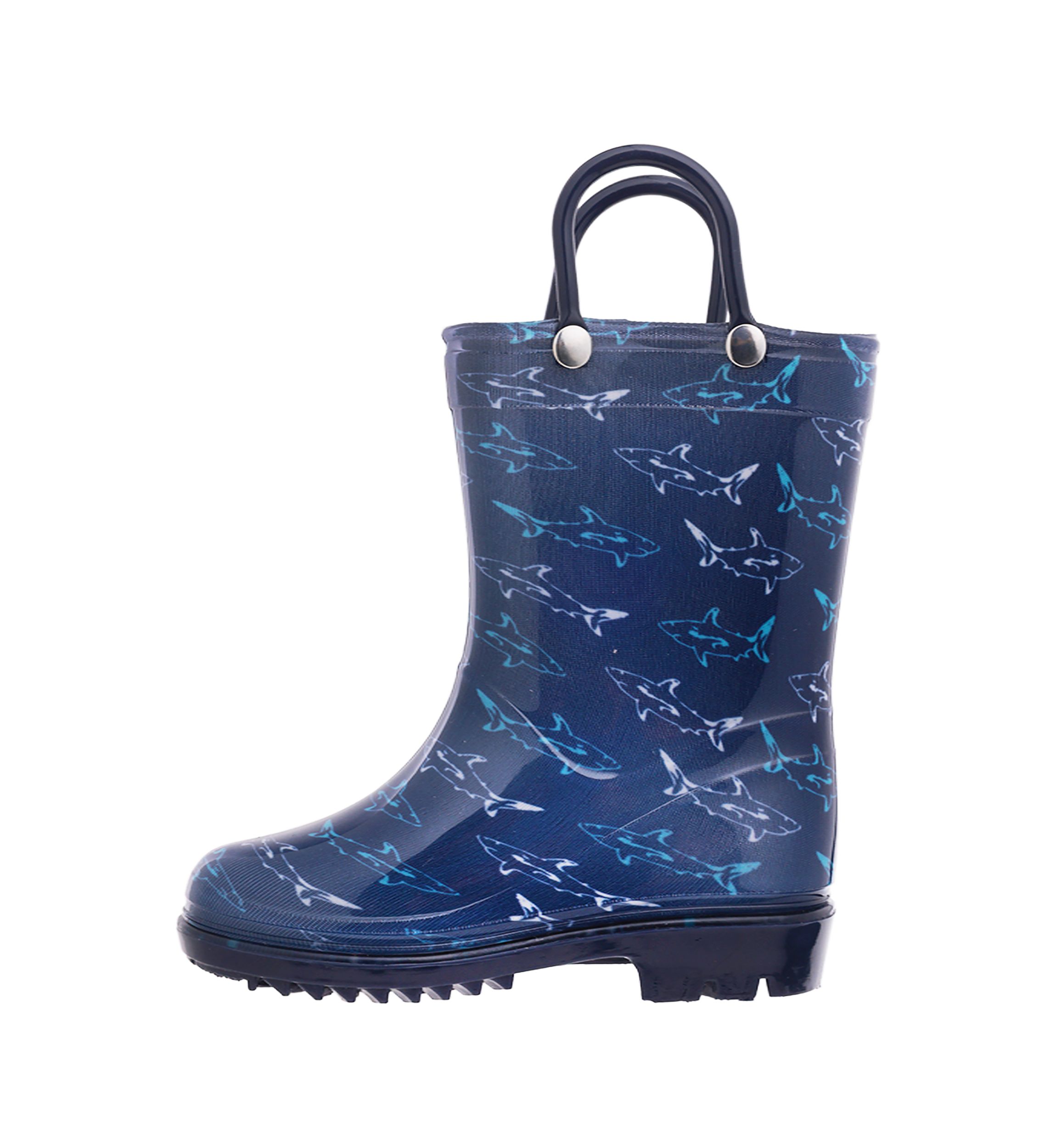 Little Kid Boys Shark Print Rainboots