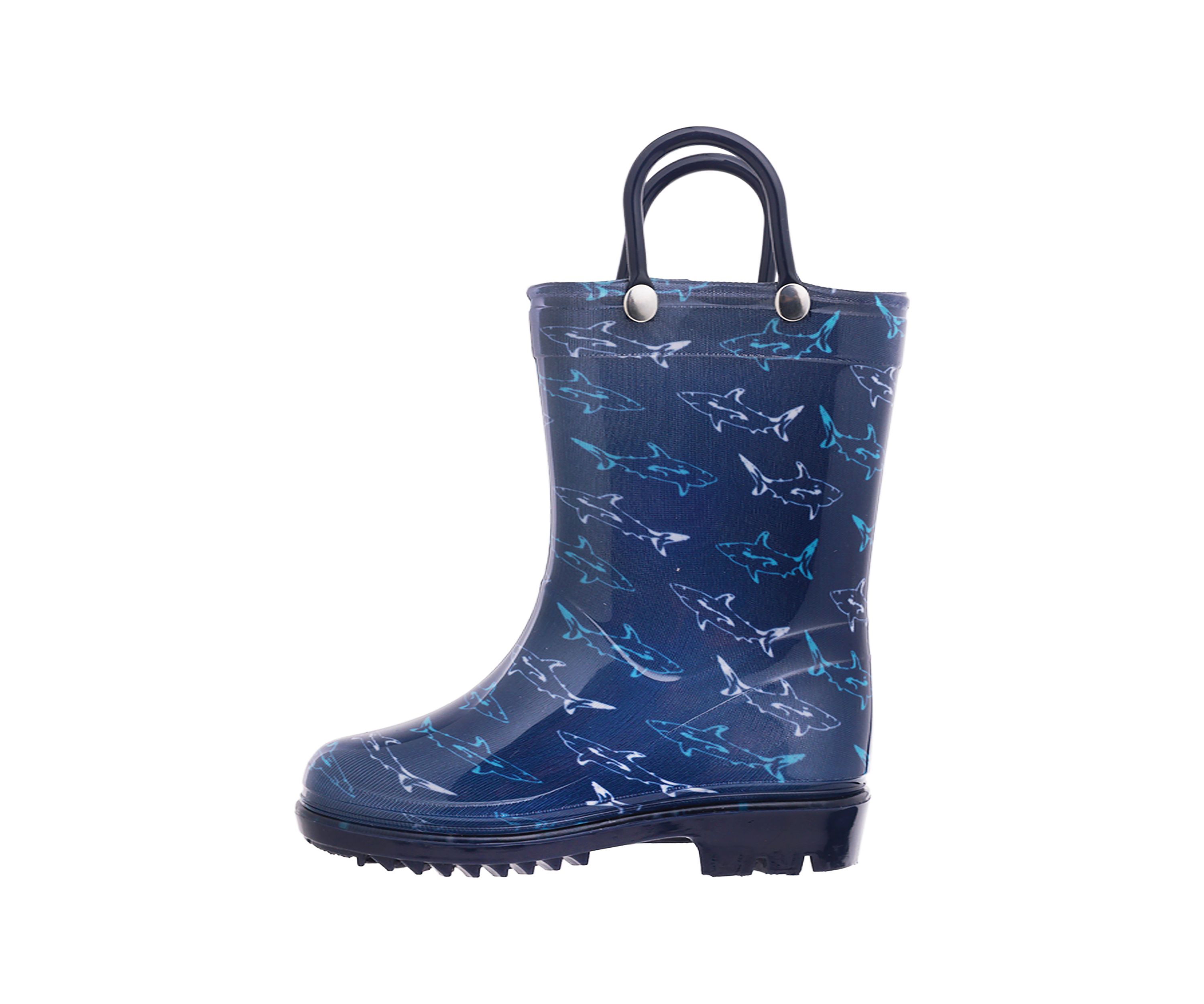 Little Kid Boys Shark Print Rainboots