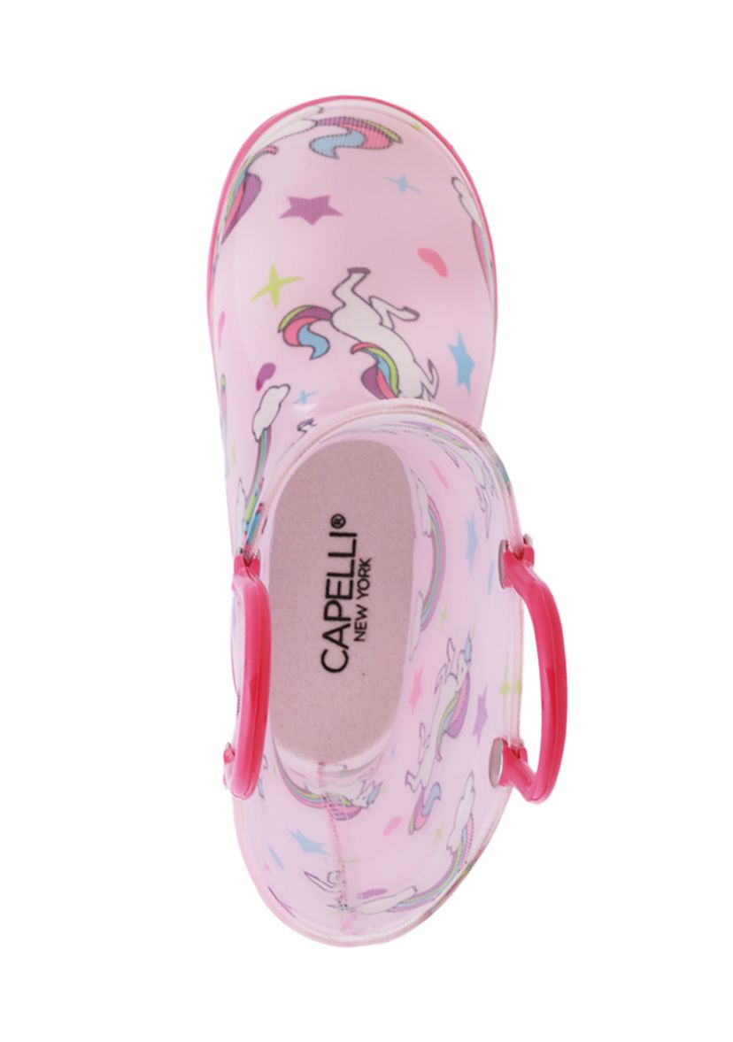 Little Kid Girls Unicorn Print Rainboots