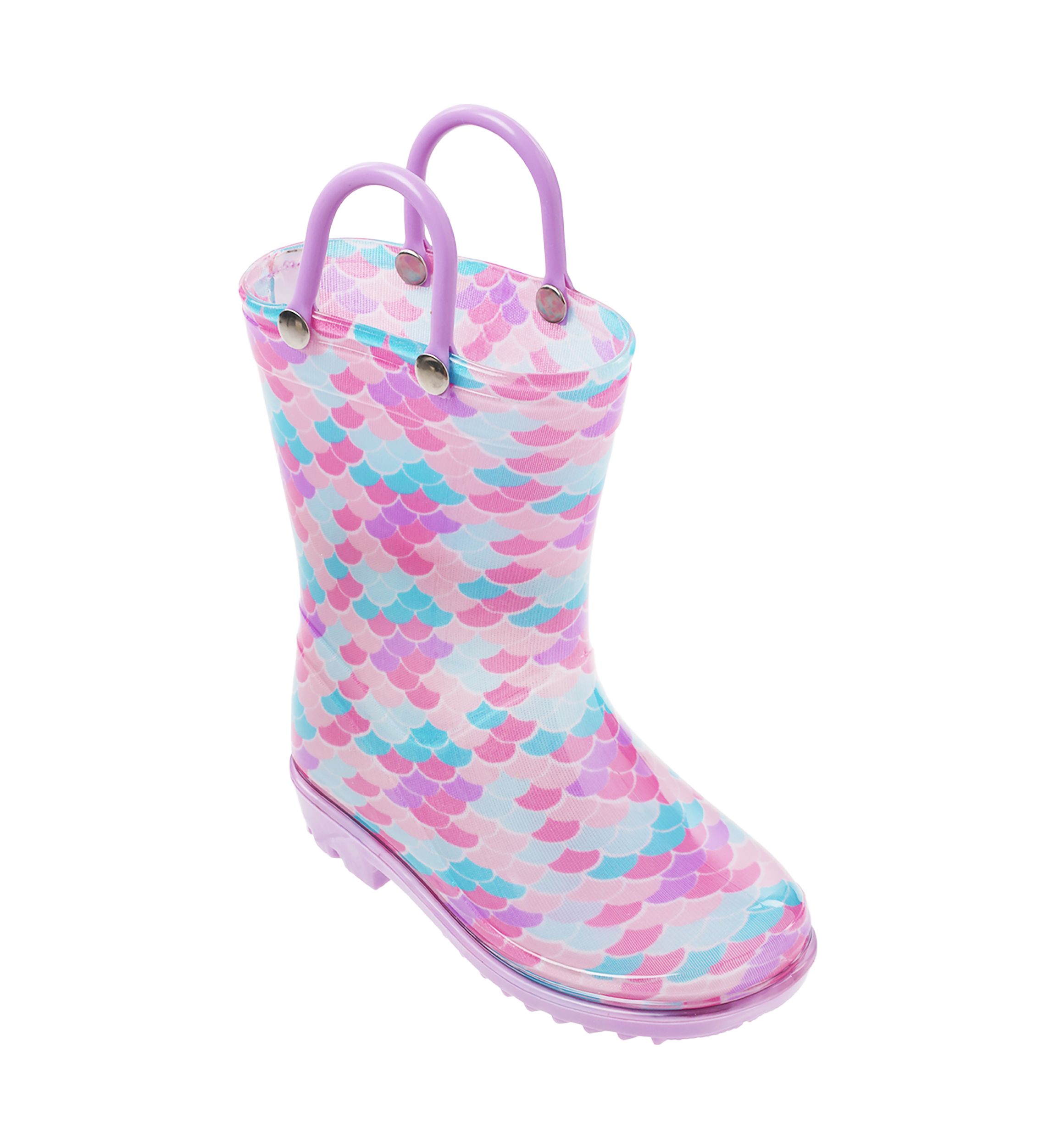 Toddler Girls Mermaid Rain Boots