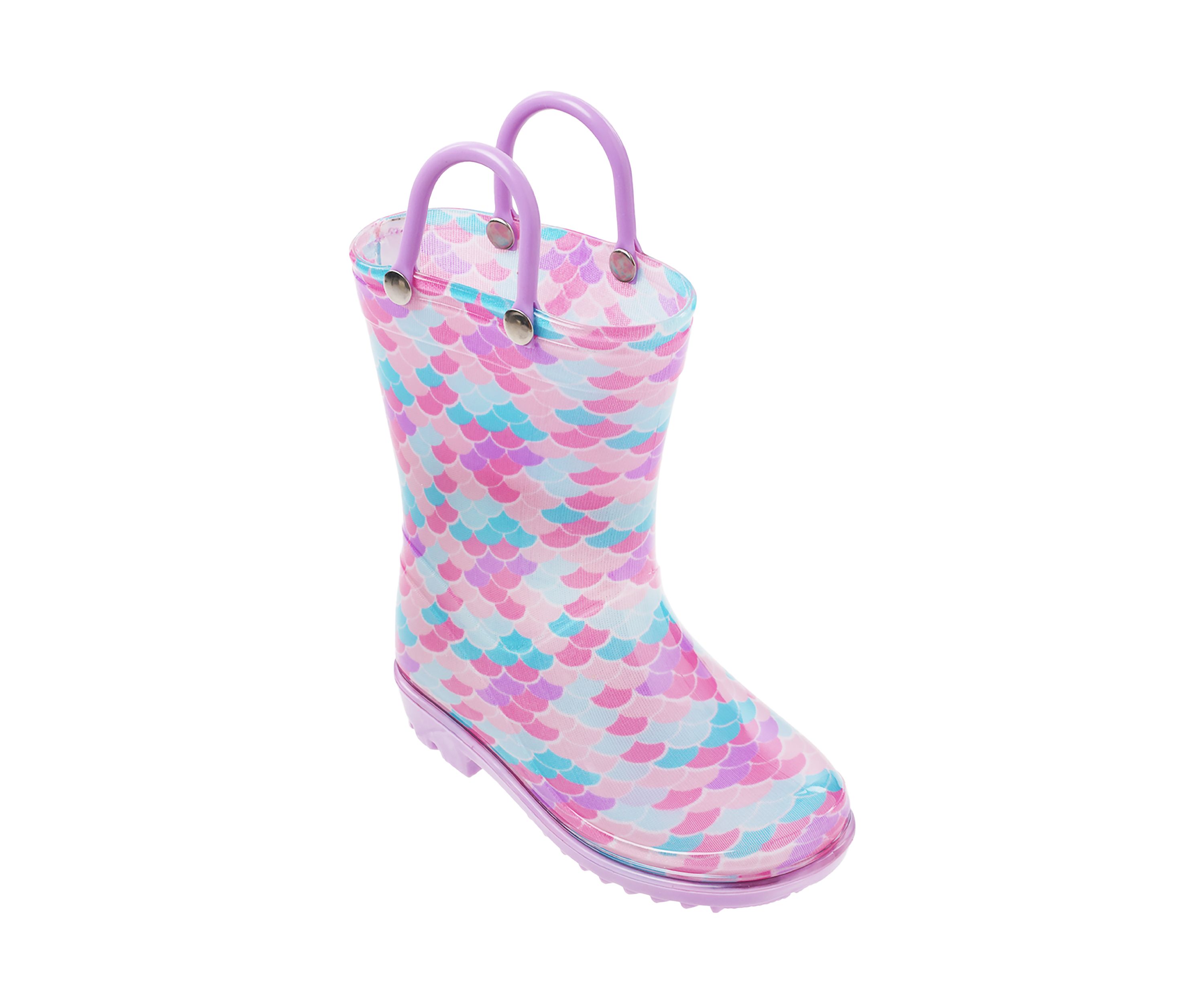 Toddler Girls Mermaid Rain Boots