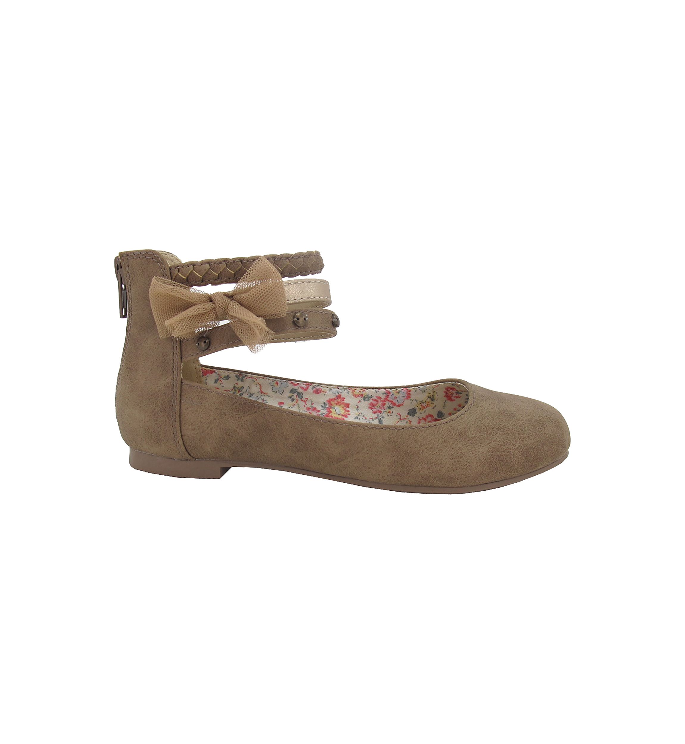 Youth Girls Merrily Ankle Strap Flats