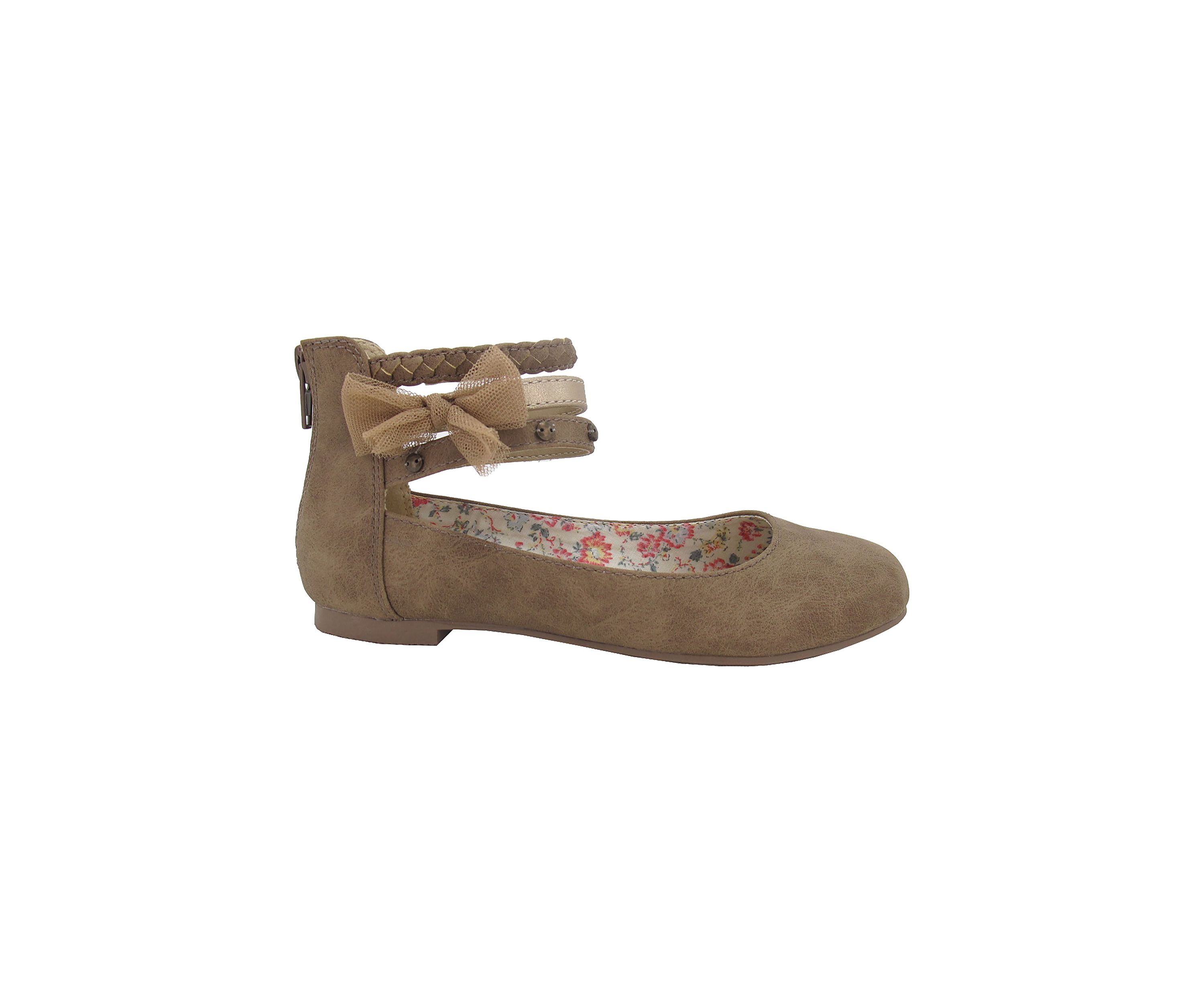 Youth Girls Merrily Ankle Strap Flats