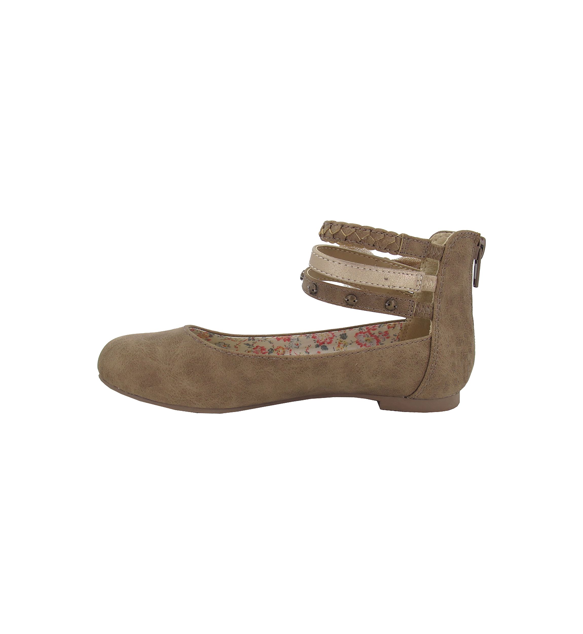 Youth Girls Merrily Ankle Strap Flats