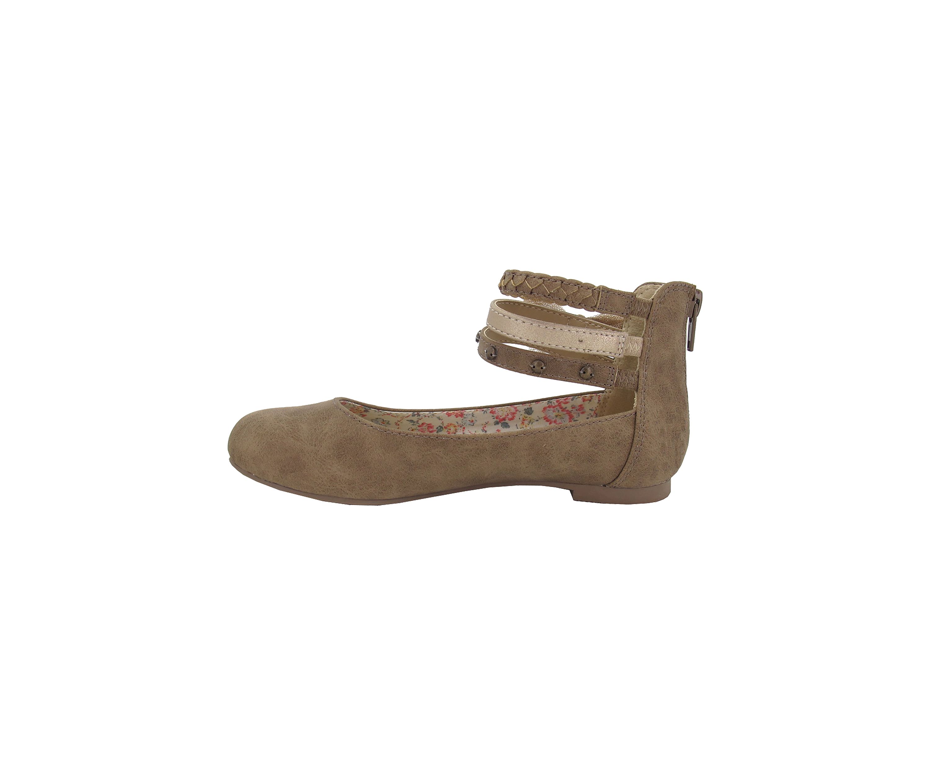 Youth Girls Merrily Ankle Strap Flats
