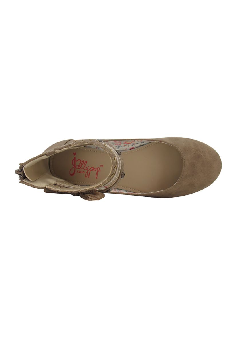 Youth Girls Merrily Ankle Strap Flats