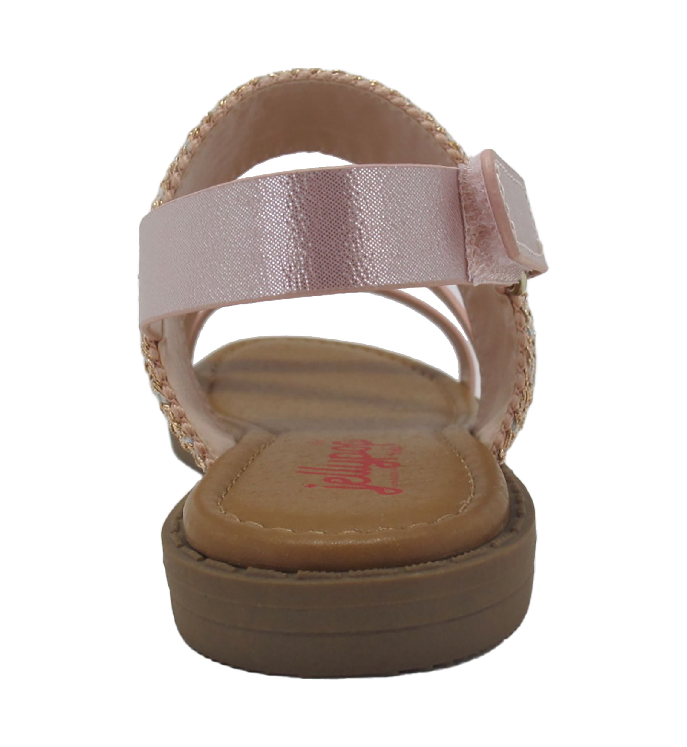 Youth Girls Shadow Beaded Strap Sandals