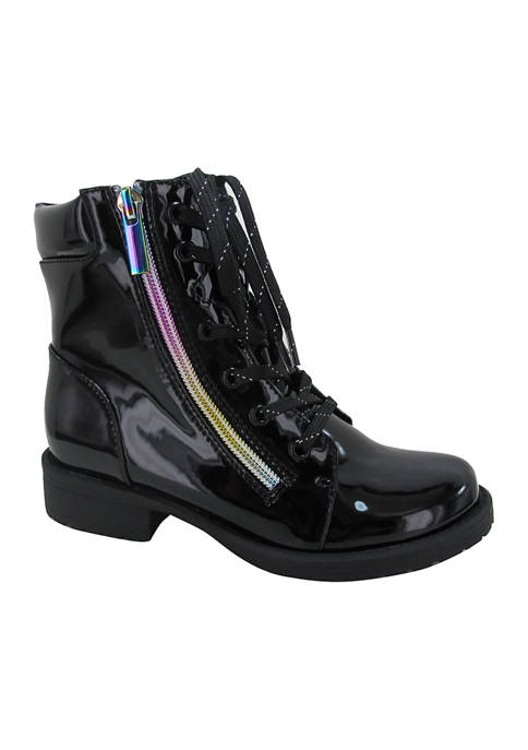 Youth Girls Orion Zip Lace Up Booties