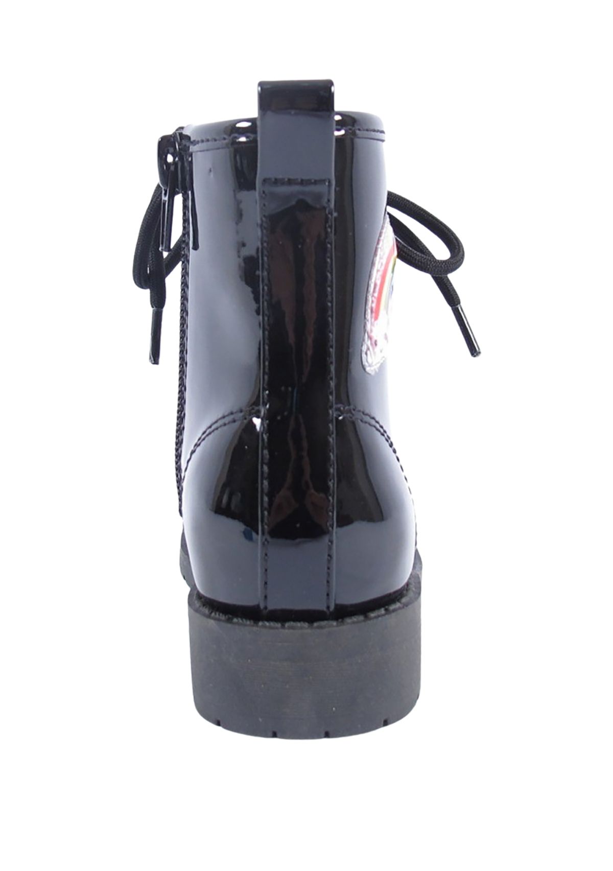 Toddler Girls Lil Pike Patent Rainbow Combat Boots