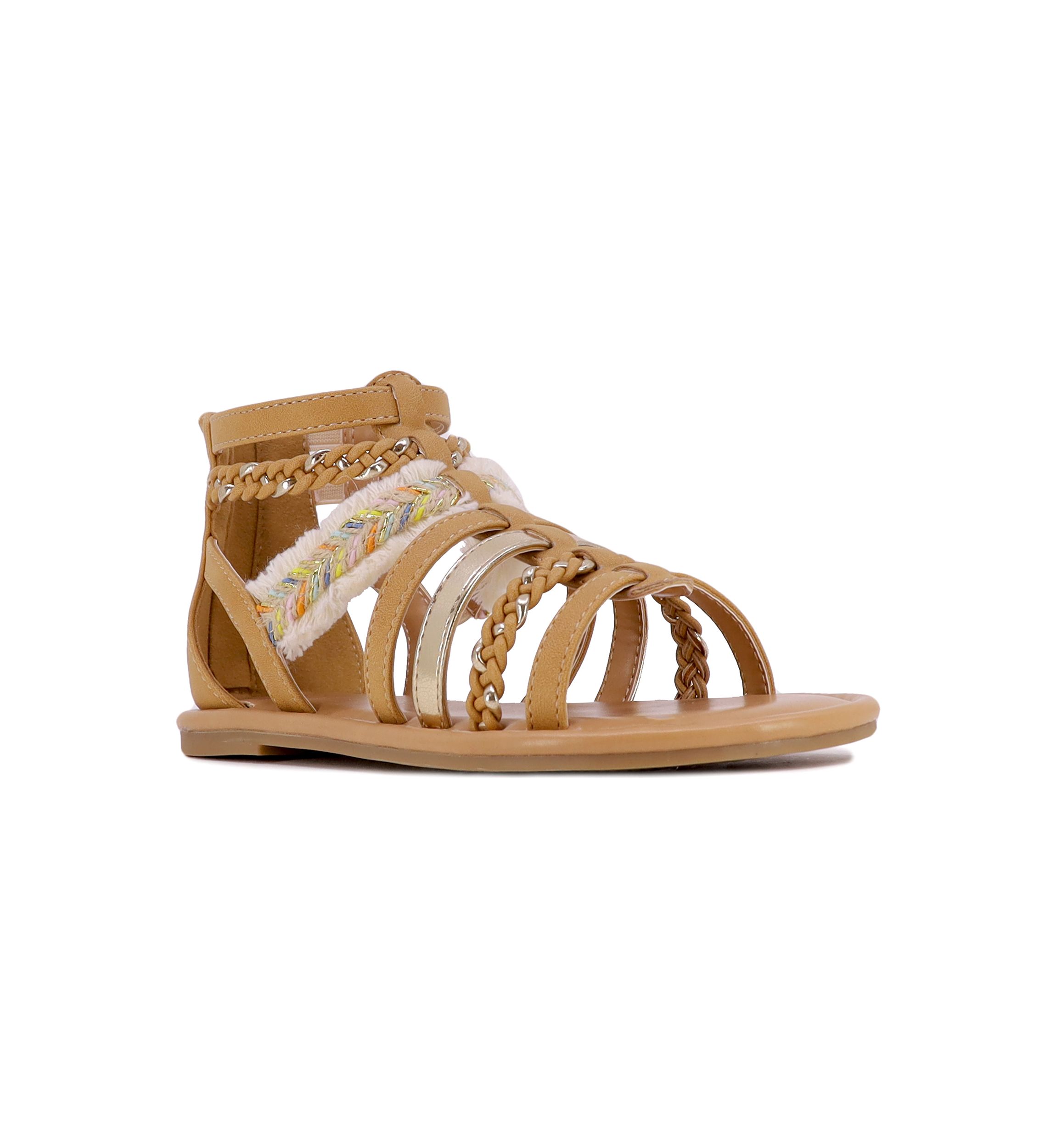 Youth Girls Fringe Gladiator Sandals