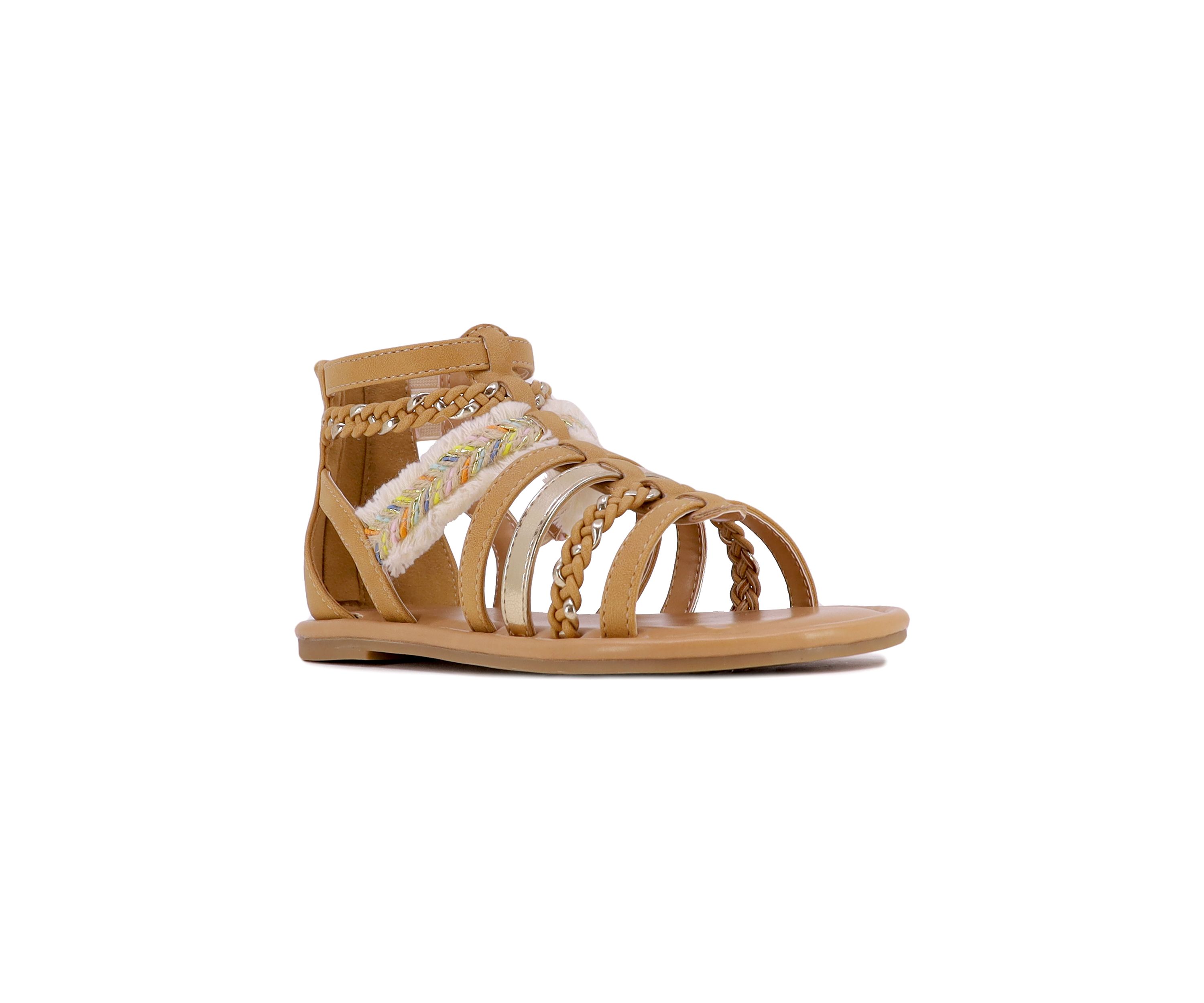Youth Girls Fringe Gladiator Sandals