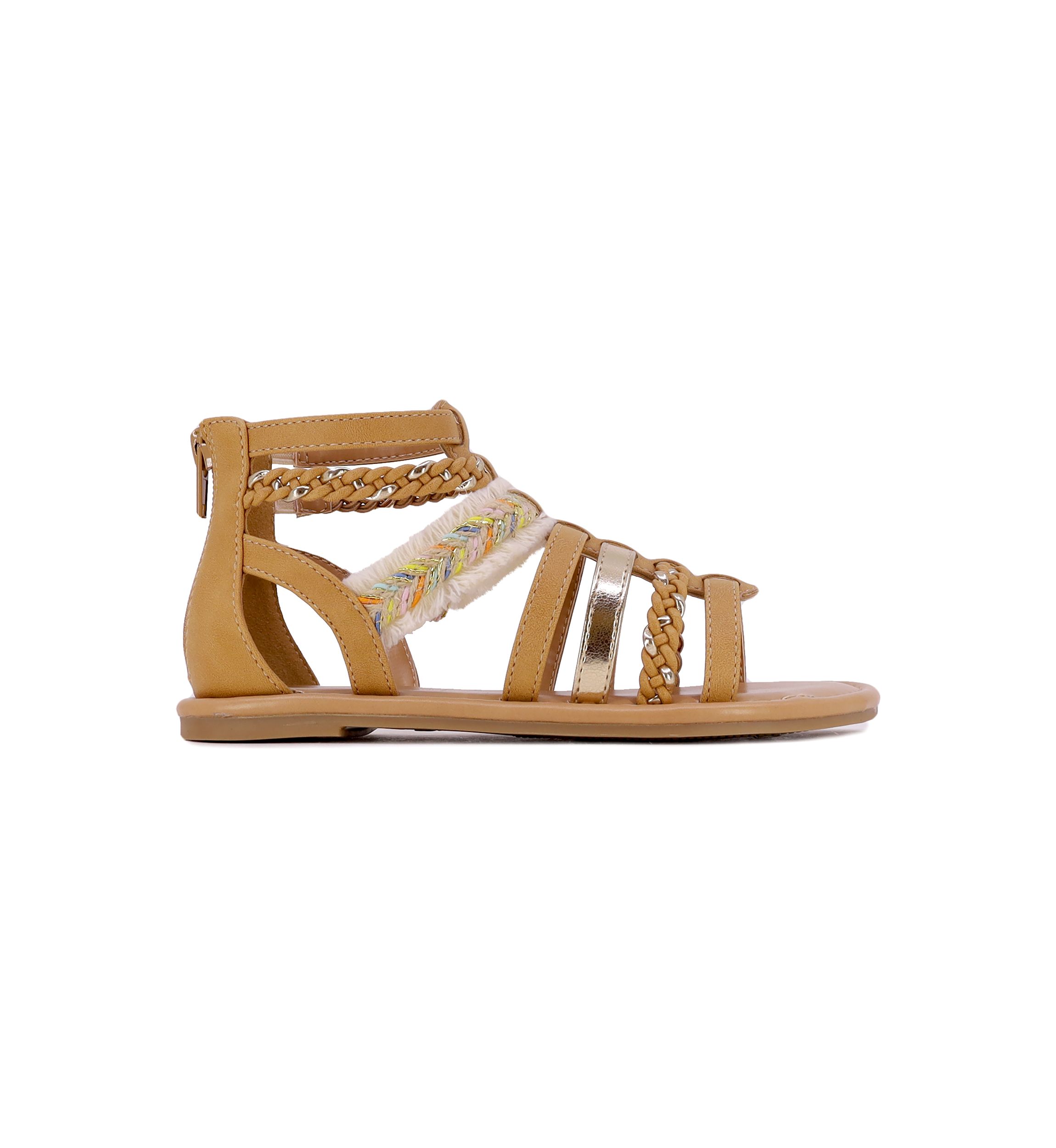 Youth Girls Fringe Gladiator Sandals
