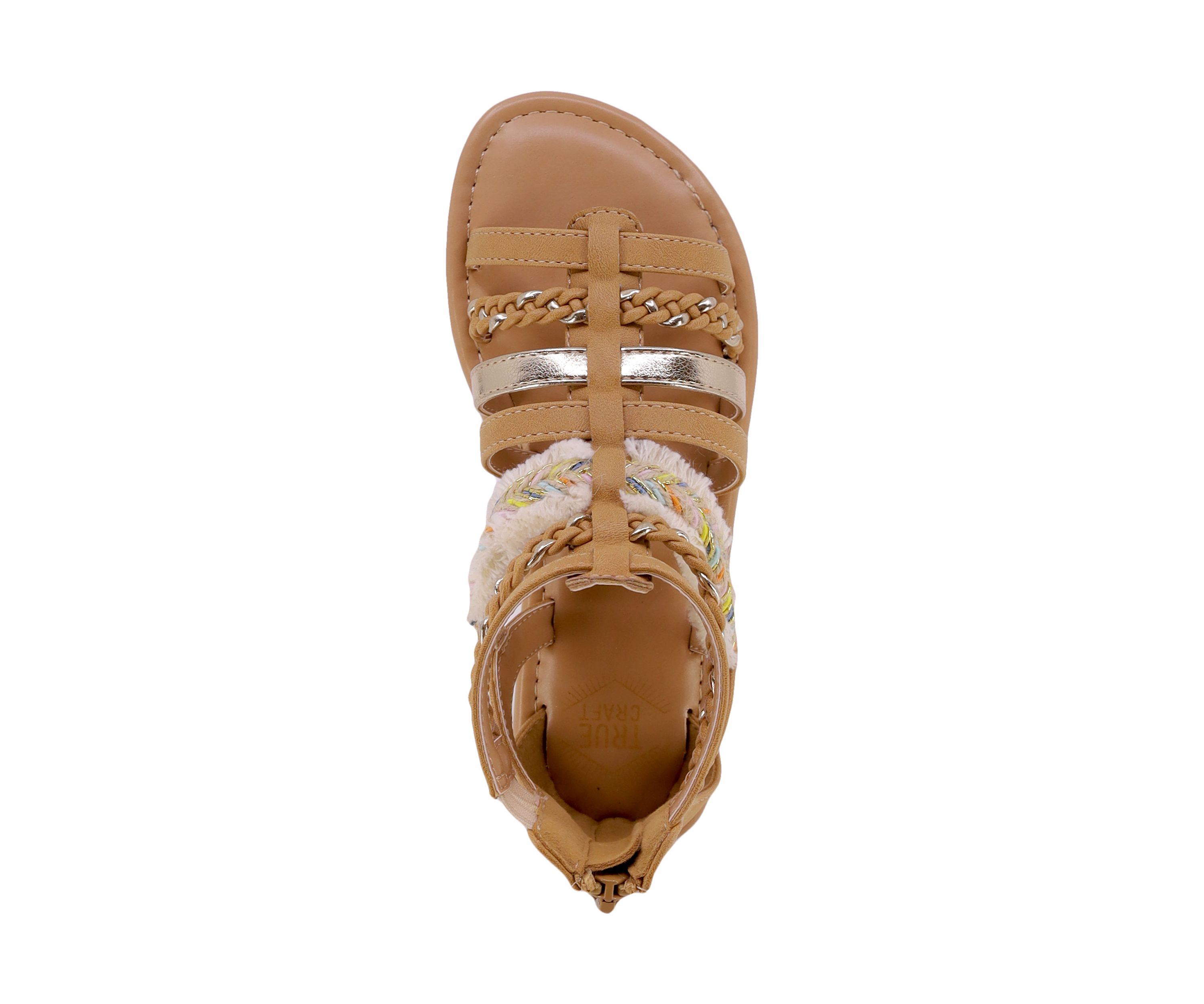 Youth Girls Fringe Gladiator Sandals