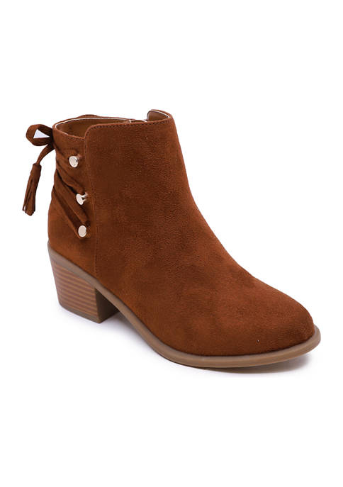 Youth Girls Selena Back Lace Up Booties