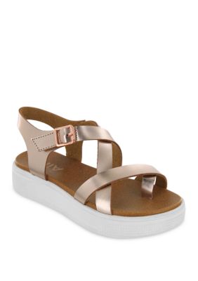 TRUE CRAFT Abril Cross Strap Sandals | belk