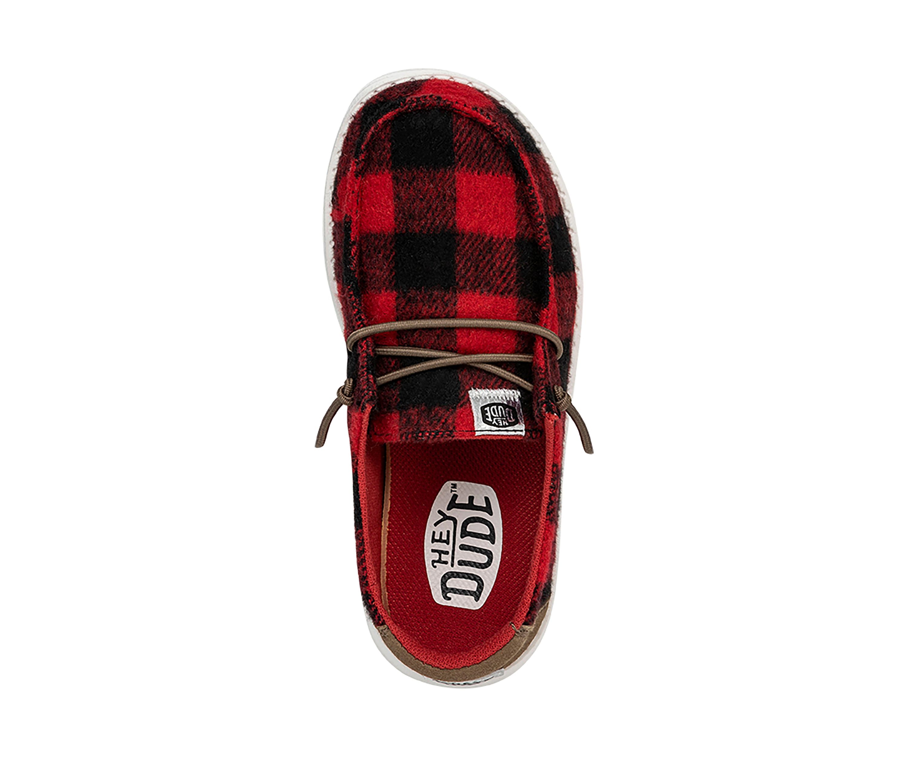 Youth Girls Wendy Buffalo Plaid Sneaker Loafers