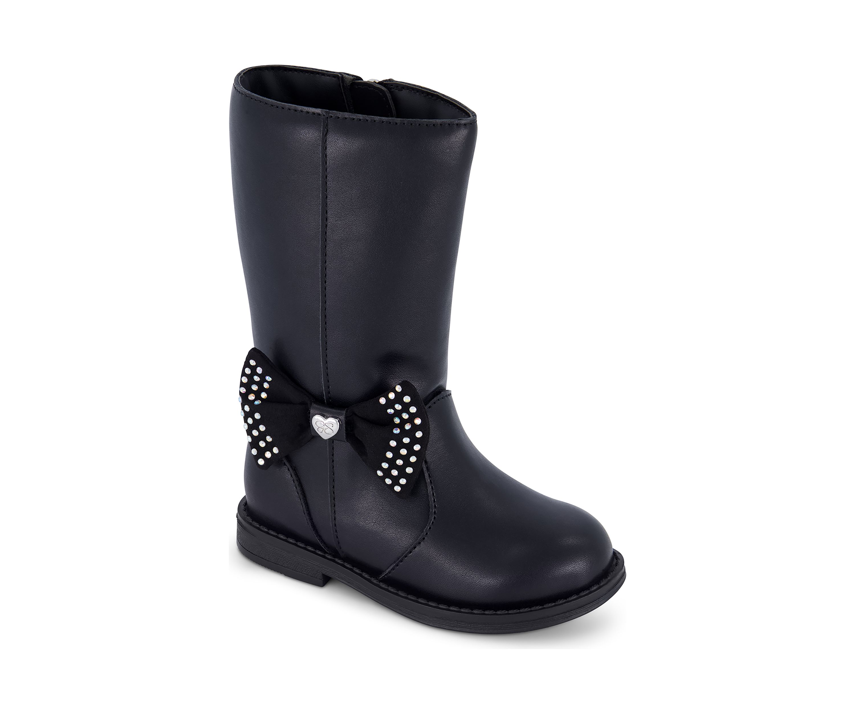 Toddler Girls Evie Bow Moto Boots