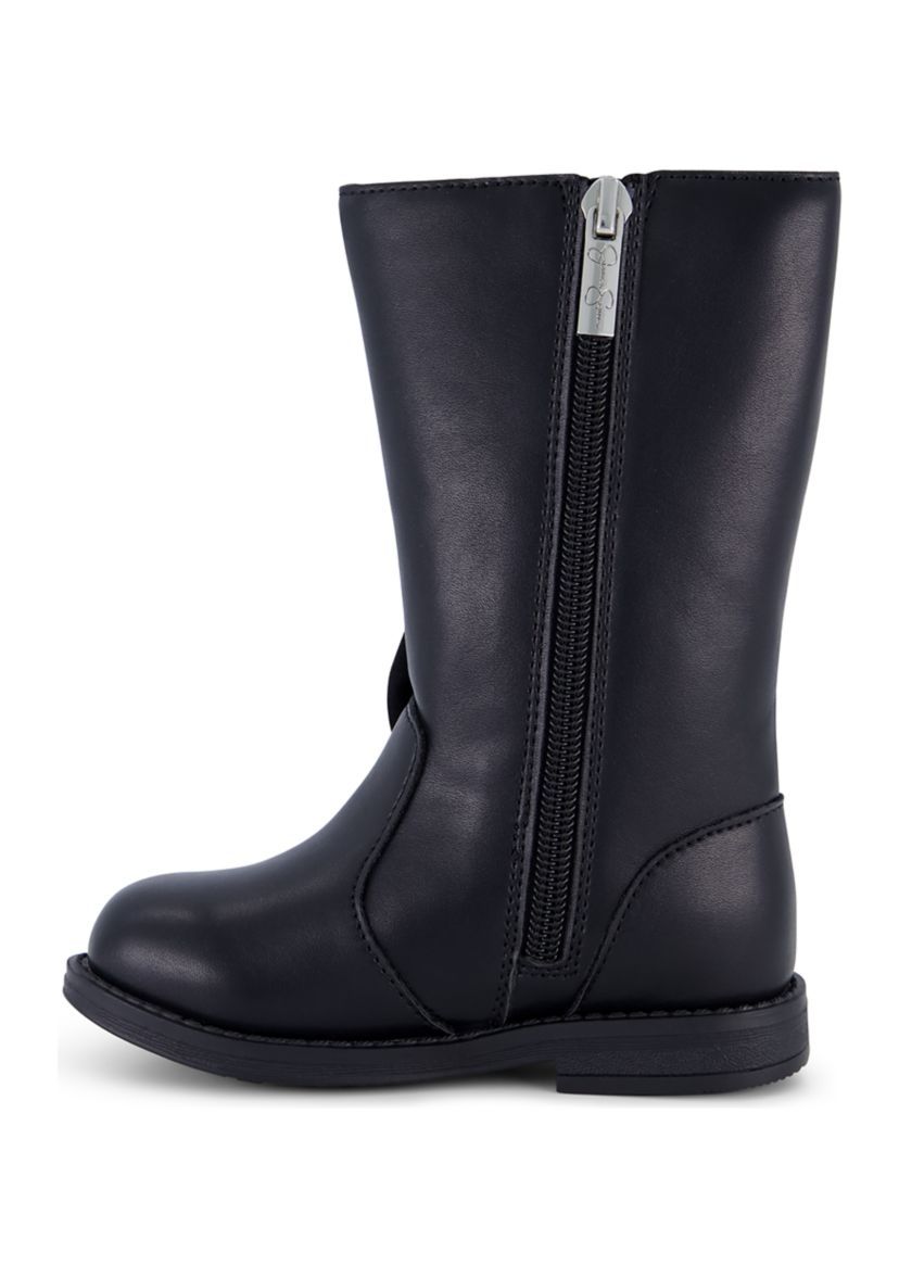 Toddler Girls Evie Bow Moto Boots