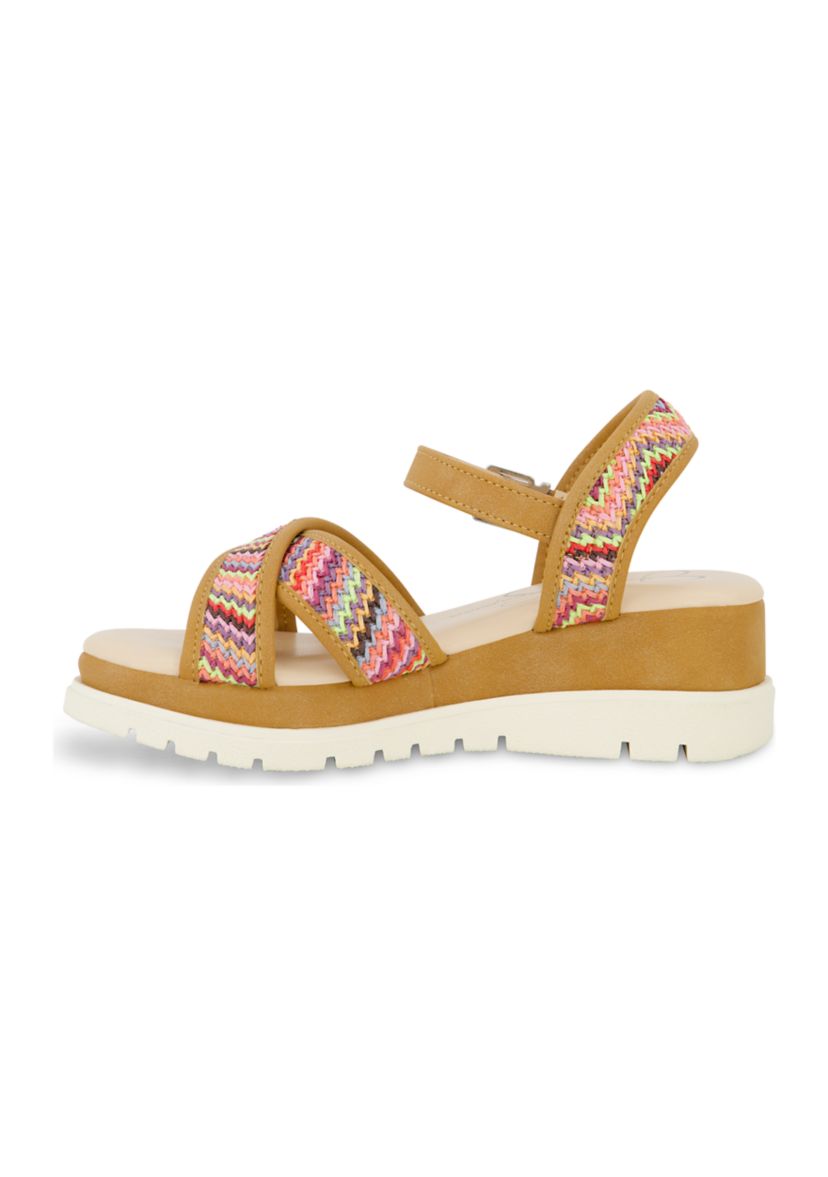 Youth Girls Addy Woven Wedge Sandals