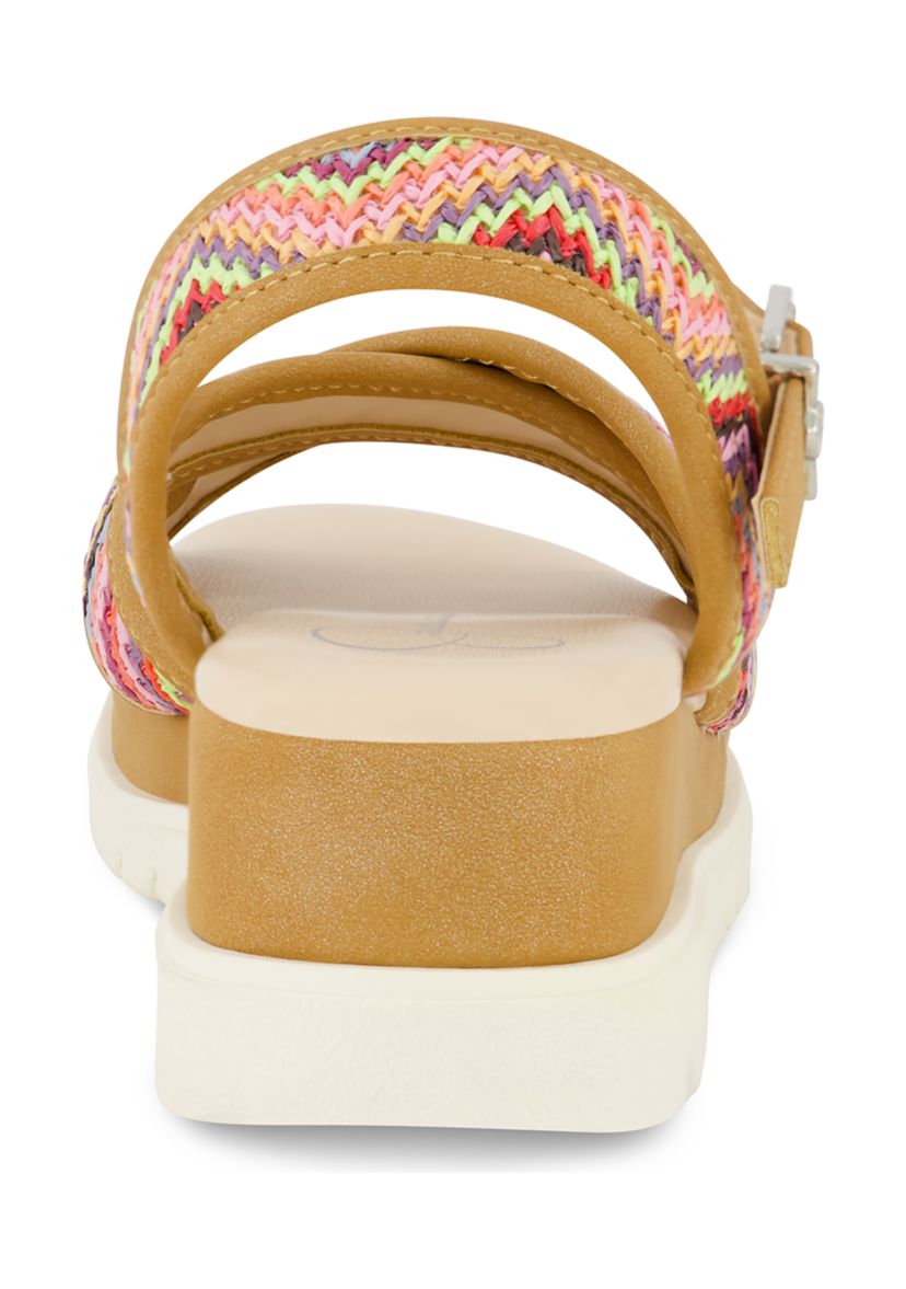 Youth Girls Addy Woven Wedge Sandals
