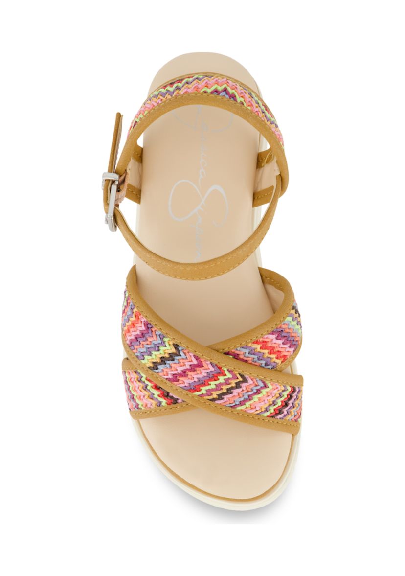 Youth Girls Addy Woven Wedge Sandals