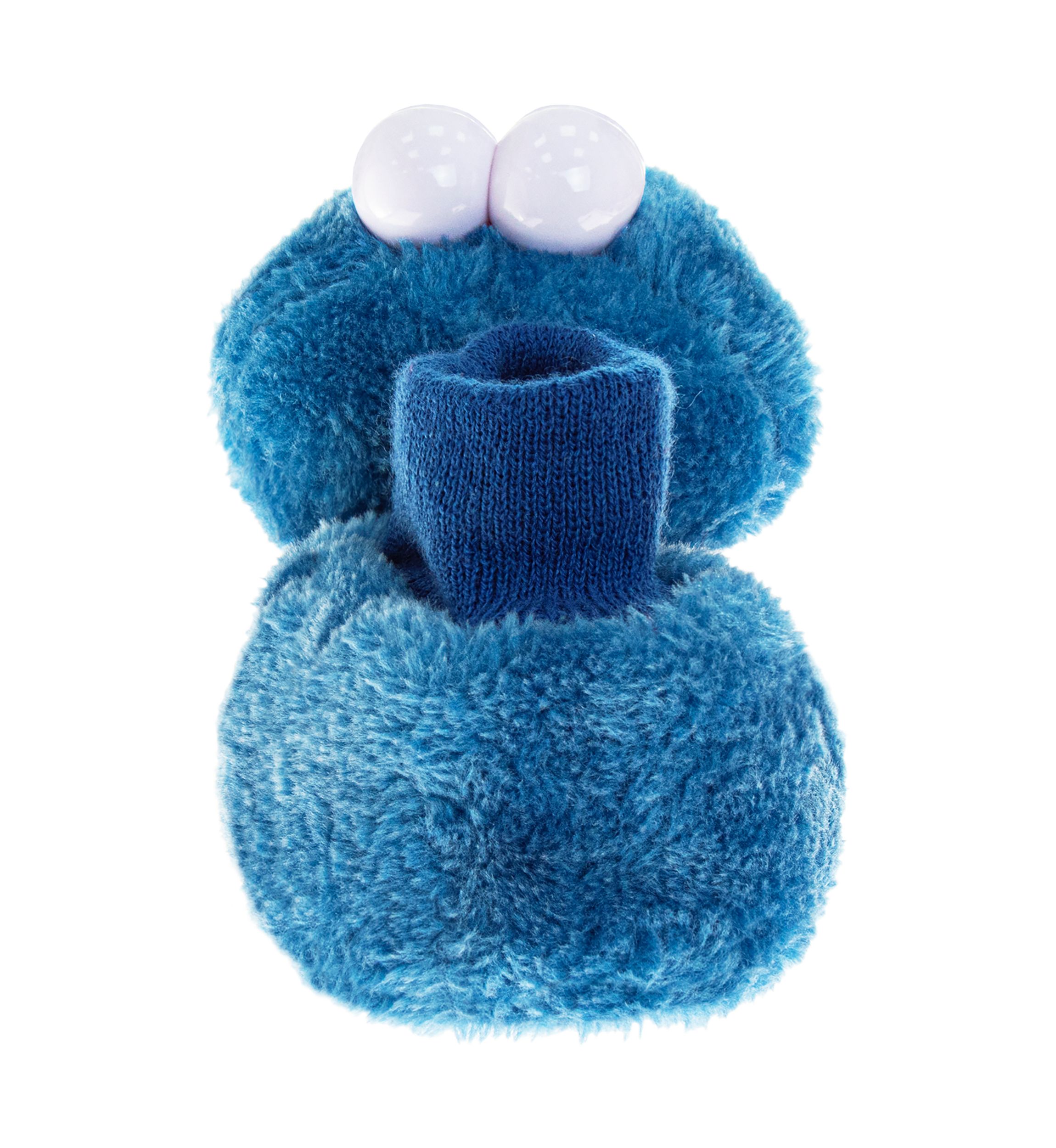 Toddler Boys Happy Cookie Monster Dual Sizes Slippers